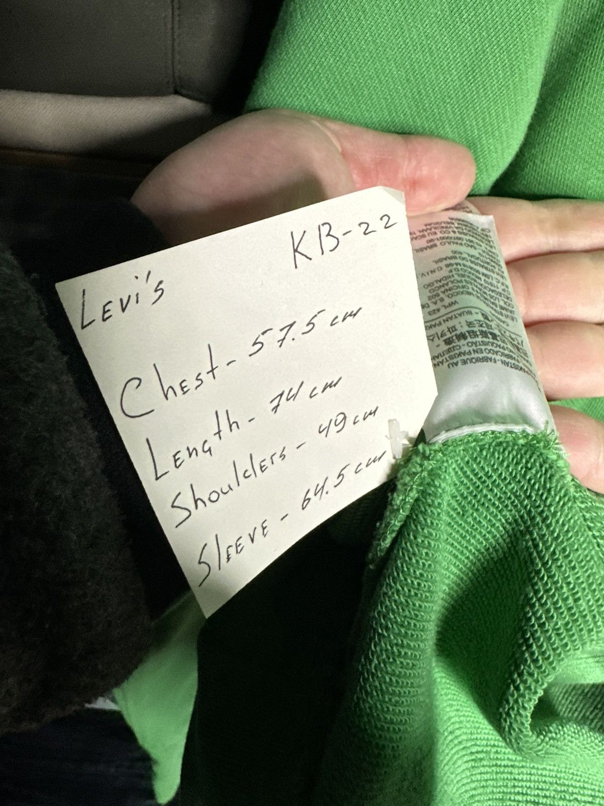 Levi's Levi’s Green Sweatshirt Crewneck Big Embroidered Logo Size US L / EU 52-54 / 3 - 8 Thumbnail