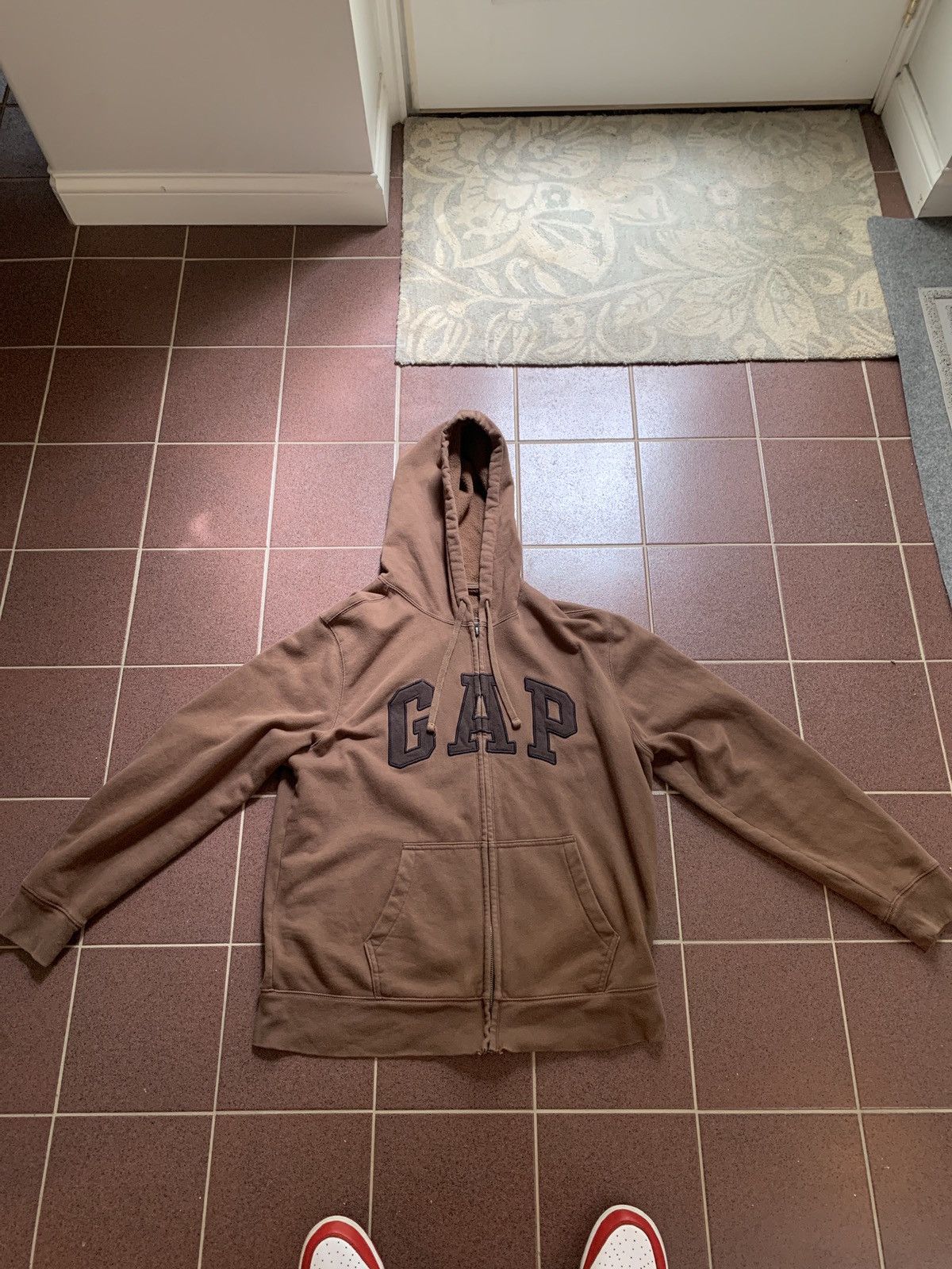 Gap Brown Gap ZipUp Hoodie Grailed