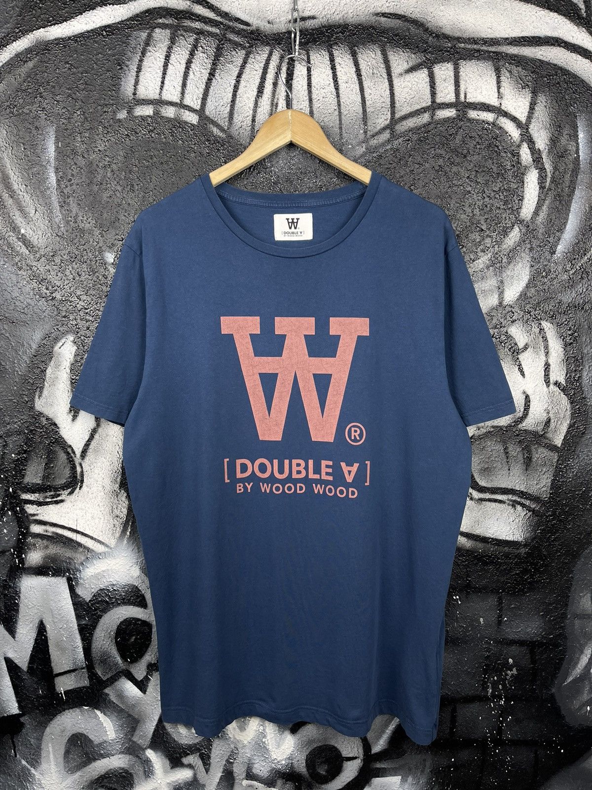 Wood Wood Wood Wood Double A Big Logo T-Shirt Men’s Size L Size US L / EU 52-54 / 3 - 2 Thumbnail