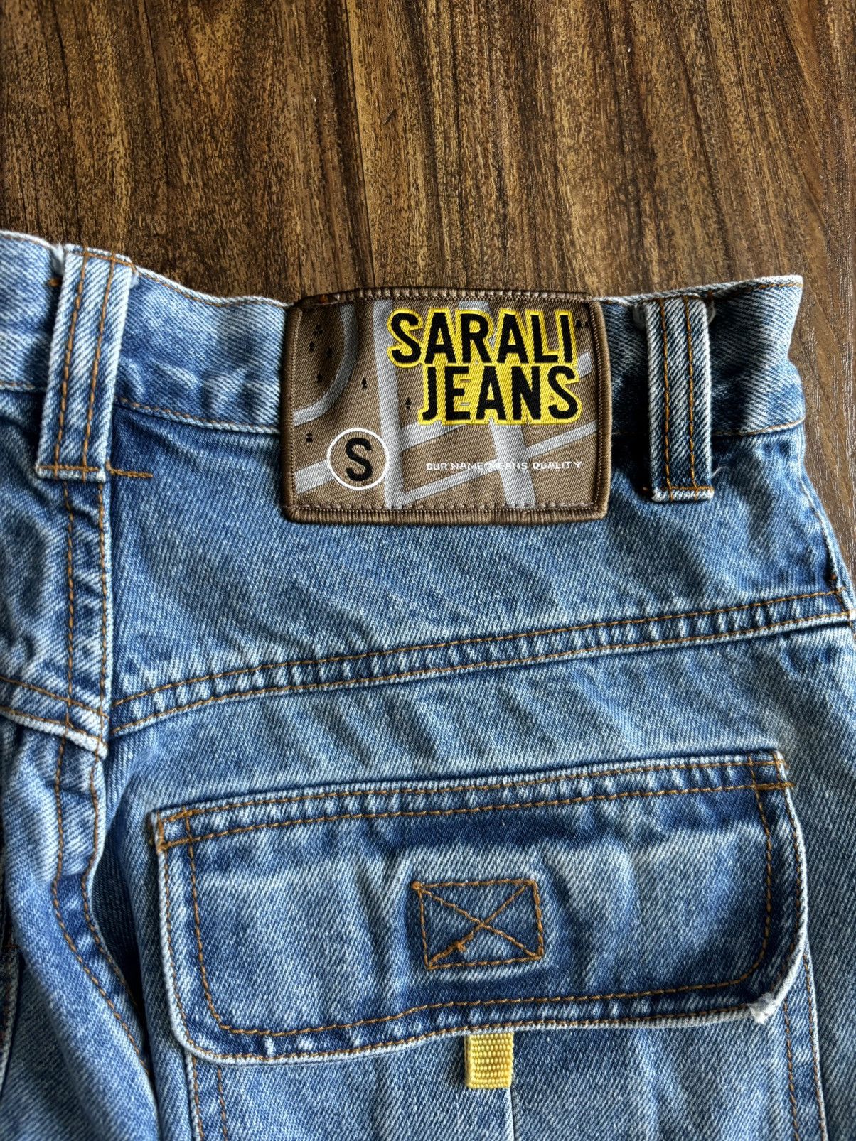 Japanese Brand Rare Vintage 90s Sarali Baggy double cargo pocket jeans Size US 30 / EU 46 - 3 Thumbnail