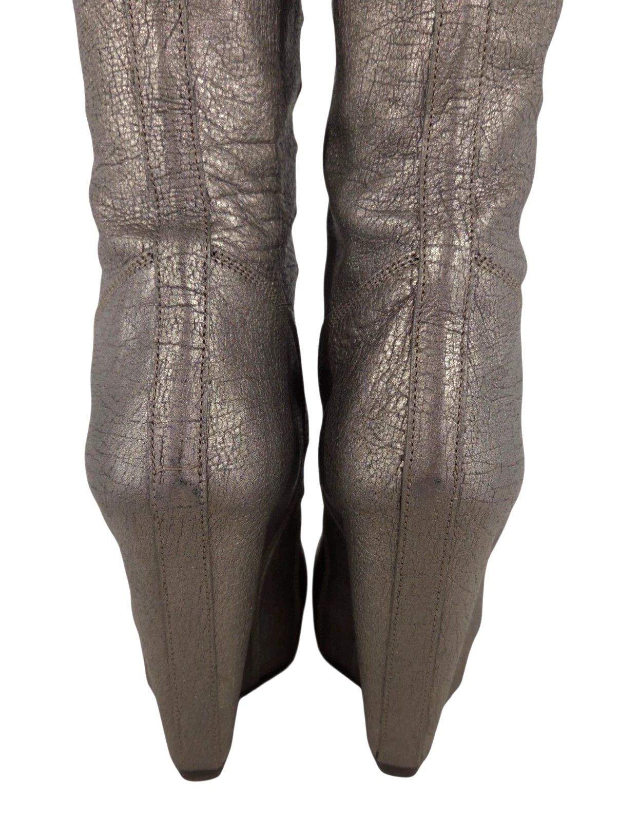Rick Owens Rick Owens Ruhlmann Boots US 6 EU 36 Womens Silver Tall NWOT Size US 6 / IT 36 - 10 Thumbnail