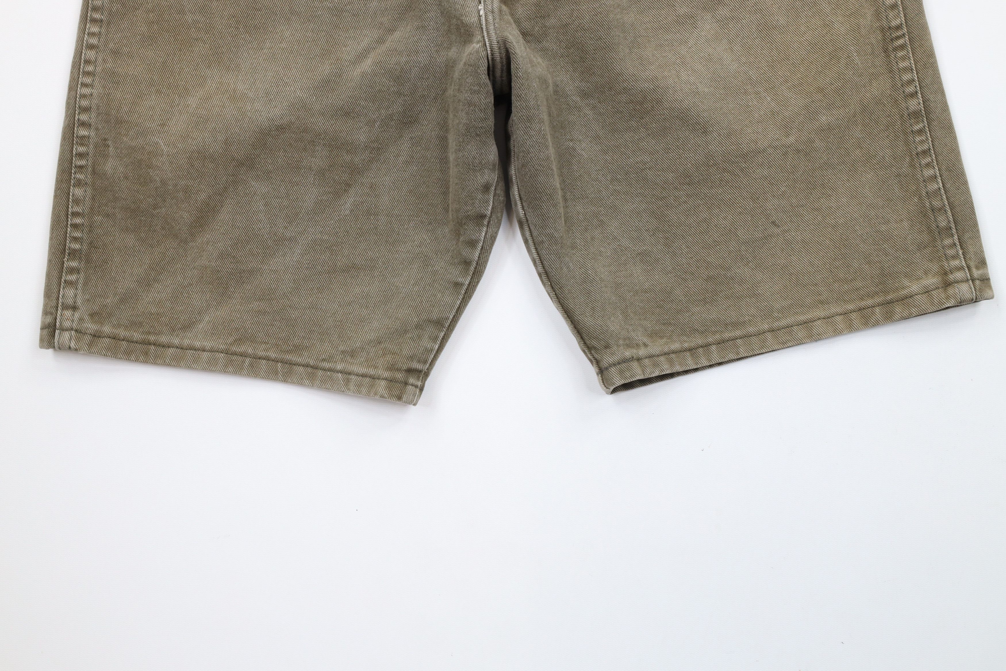 Vintage × Wrangler Vintage 90s Wrangler Jean Shorts Jorts Green Cotton USA Size US 32 / EU 48 - 4 Thumbnail