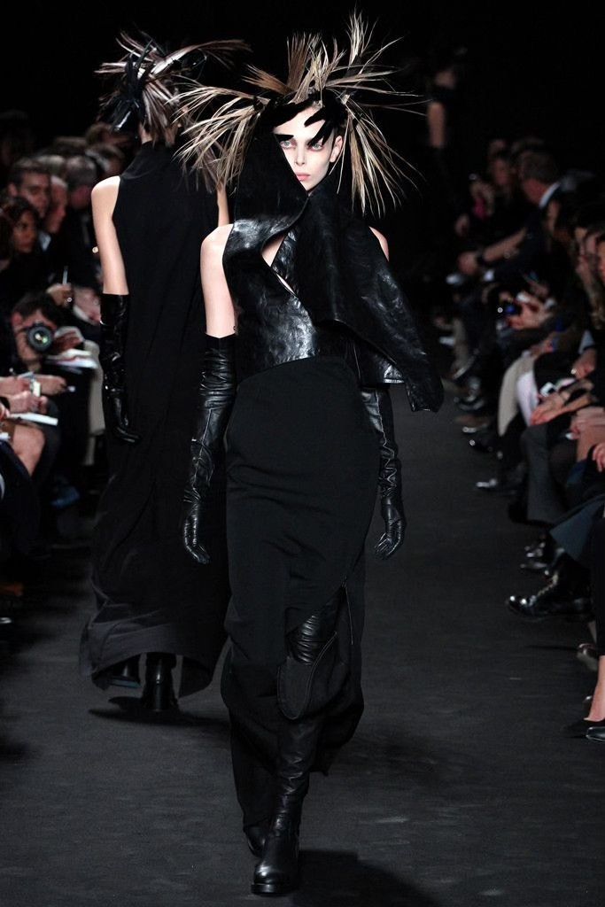 Ann Demeulemeester ANN DEMEULEMEESTER SIZE 11 12AW leather long gloves| Size ONE SIZE - 9 Thumbnail