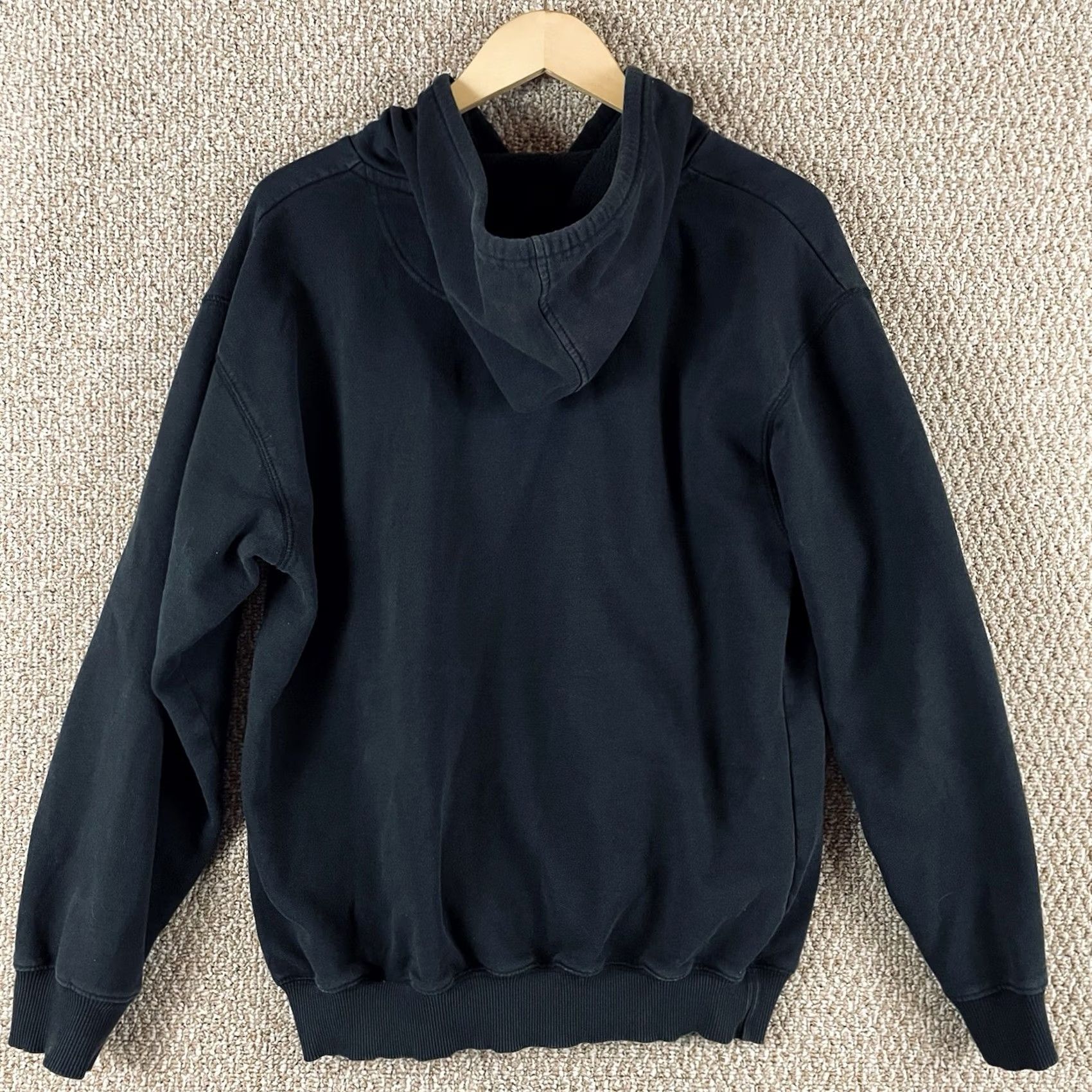 Vintage VINTAGE Google Hoodie L/XL Black Pullover Sweatshirt 90s Y2K Tech Computer E67 Size US L / EU 52-54 / 3 - 3 Thumbnail
