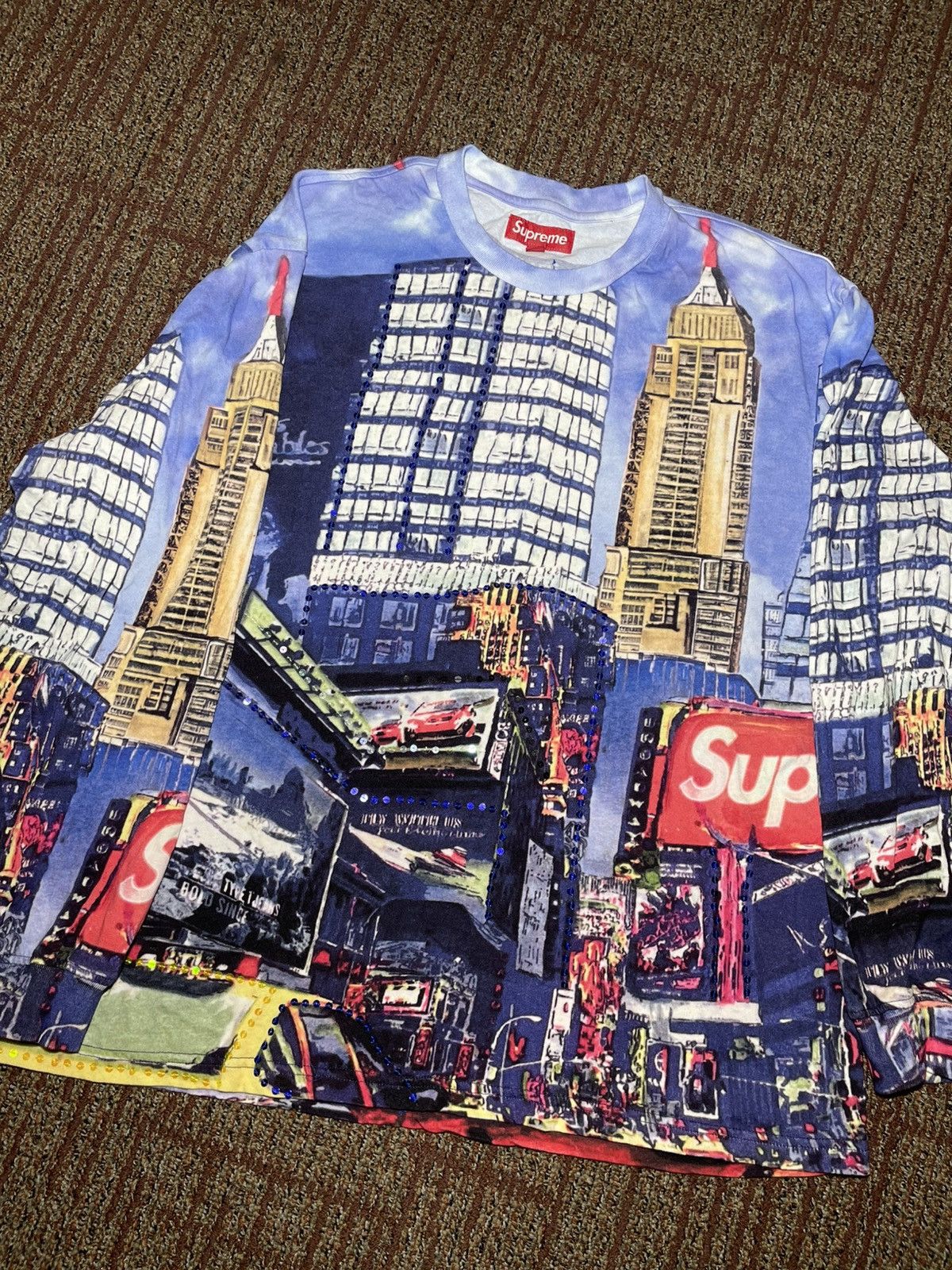 Supreme Supreme Skyline Sequin L/S Top (Large) Size US L / EU 52-54 / 3 - 1 Thumbnail