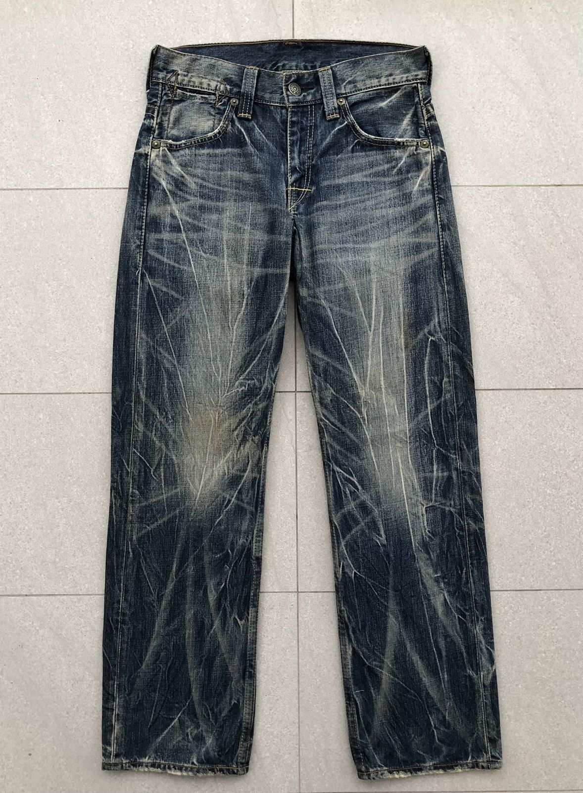 Levi's Vintage Levi's 503 straight-leg washed denim jeans Size US 31 - 16 Thumbnail