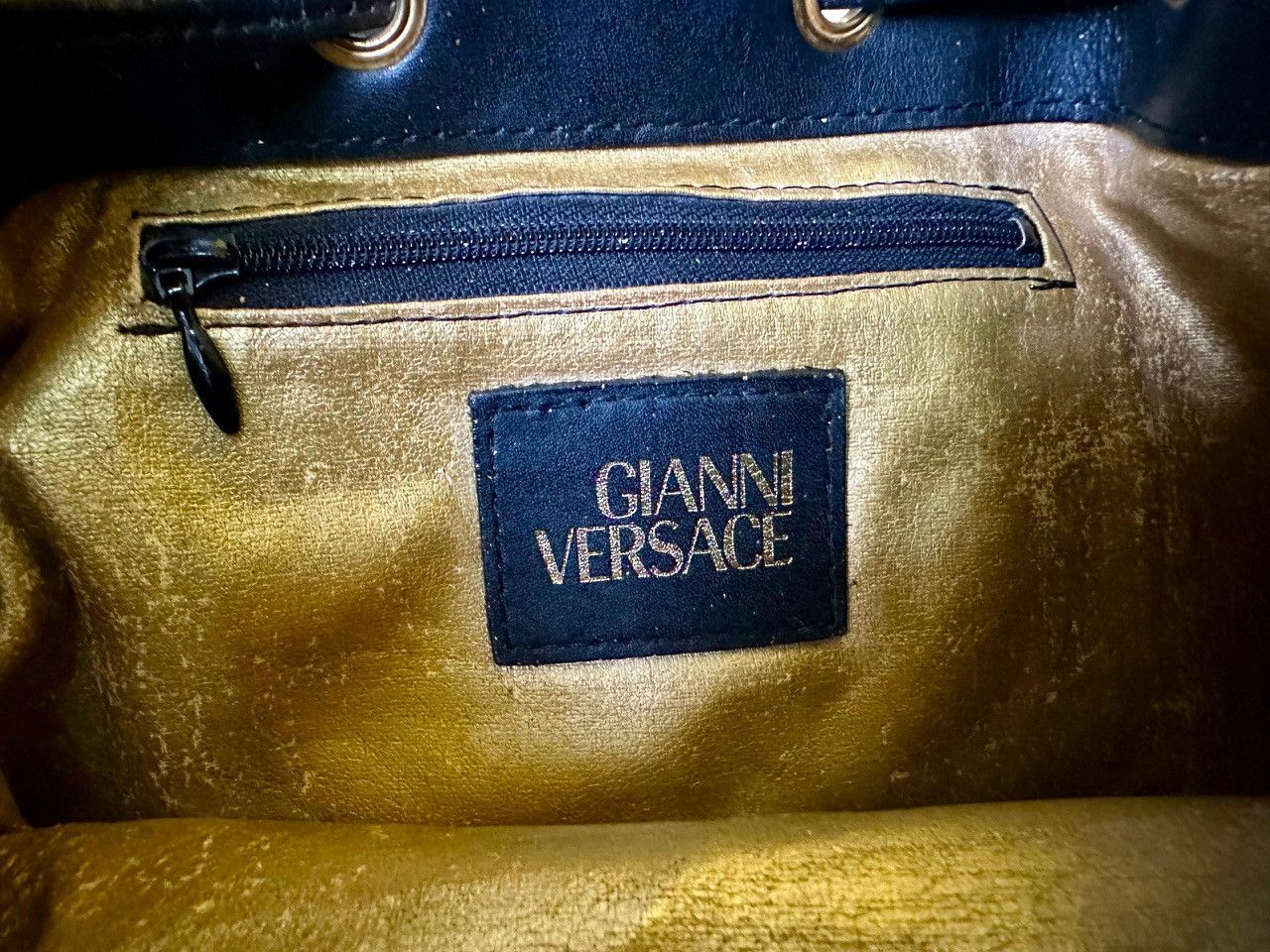 Versace Authentic Gianni Versace Baroque Leopard Print Backpack Size ONE SIZE - 9 Thumbnail
