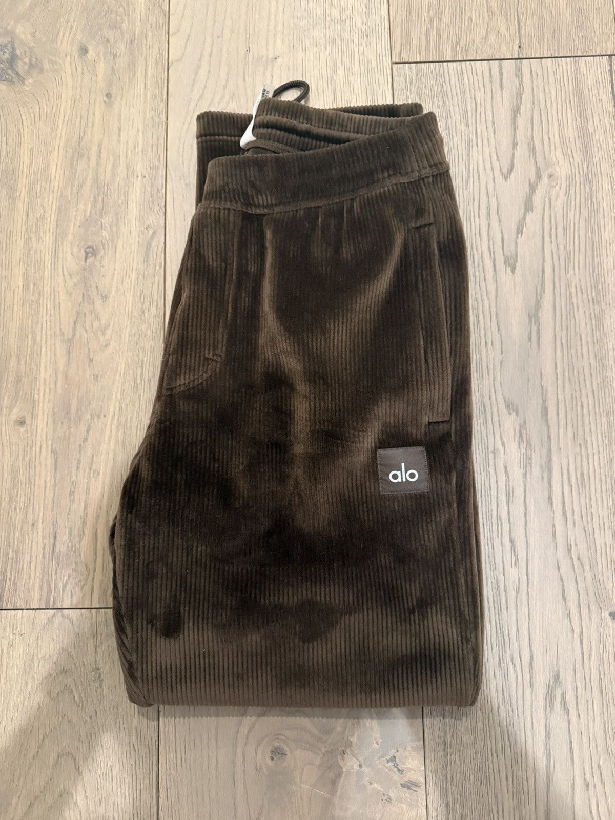 Alo Alo Brown Fleece Corduroy Sweatpants Size M 32 Size US 32 / EU 48 - 1 Thumbnail