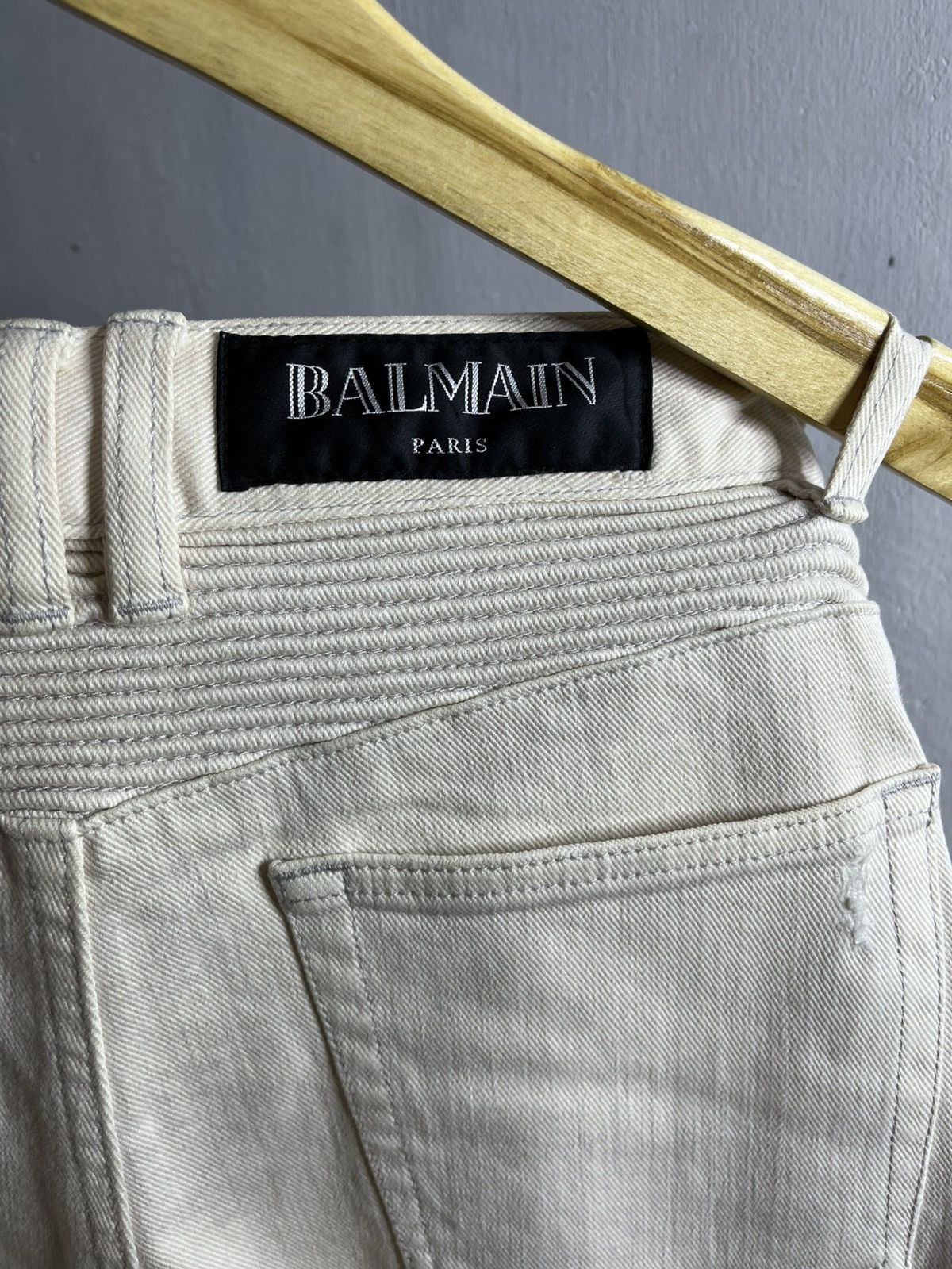 Balmain SS12 Christophe decarnin distressed biker jeans Size US 27 - 8 Thumbnail