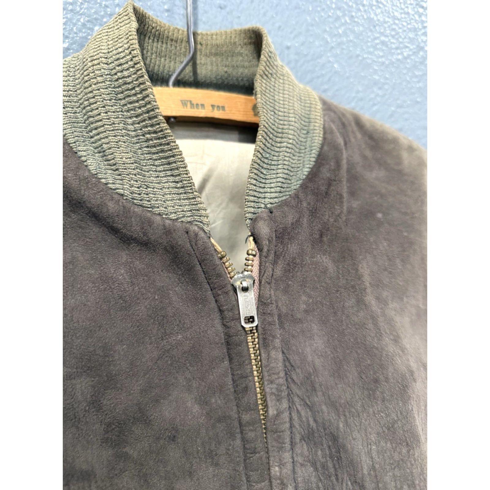 Vintage VINTAGE Black Leather Suede Zip Men’s Bomber Jacket Small Jacket Mens Size S Size US S / EU 44-46 / 1 - 2 Thumbnail