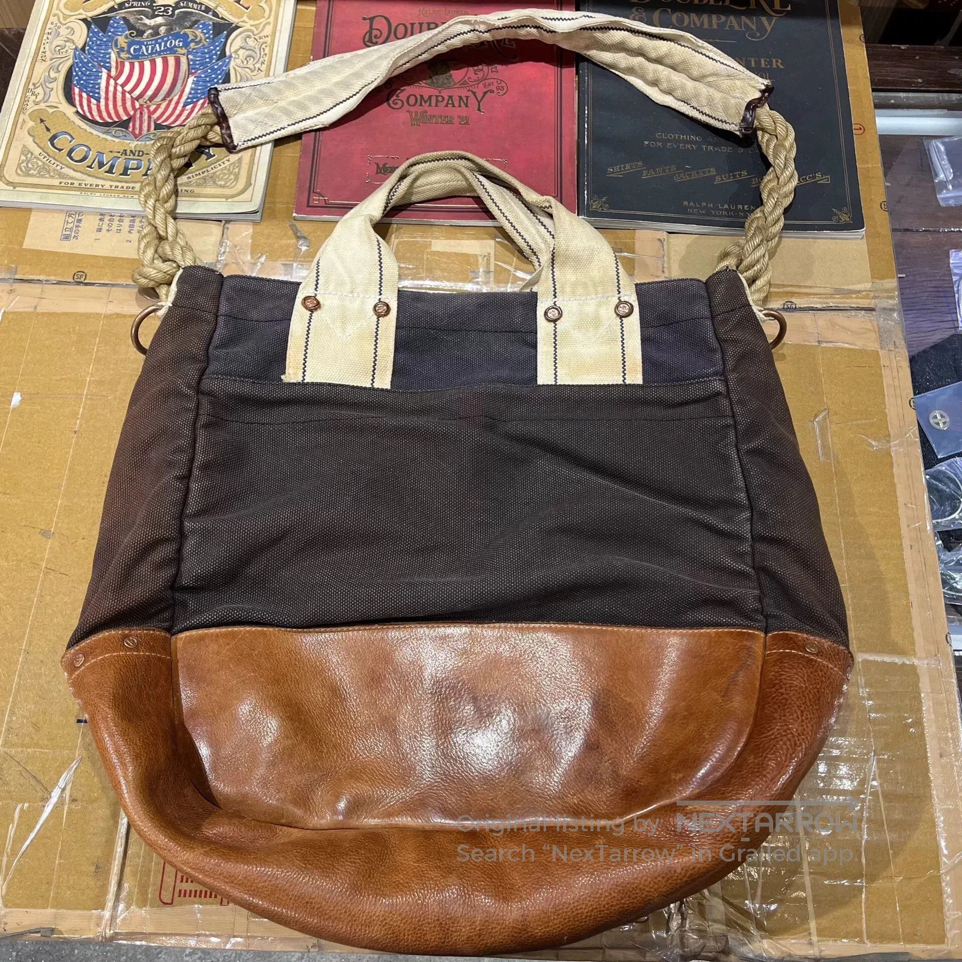 RRL Ralph Lauren RRL Vintage Leather Crossbody Bag. Size ONE SIZE - 2 Thumbnail
