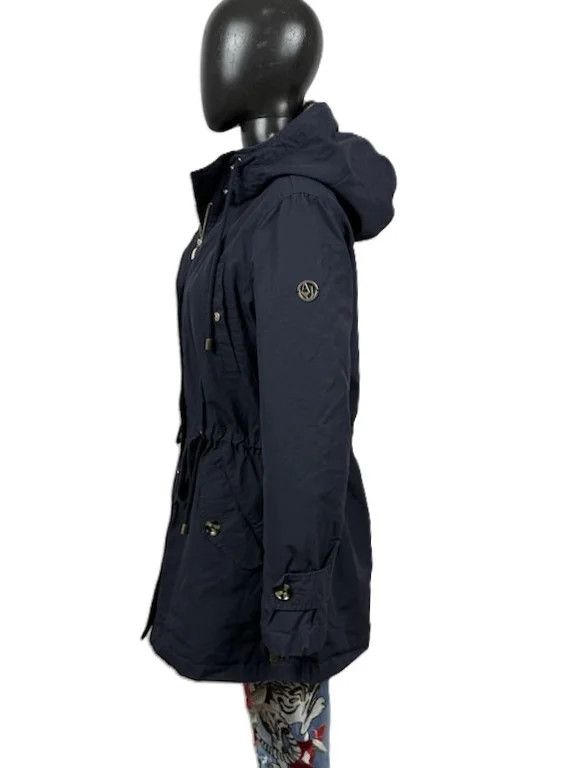 Armani Armani Jeans Parka con Cappuccio Blu Donna M Size M / US 6-8 / IT 42-44 - 2 Thumbnail