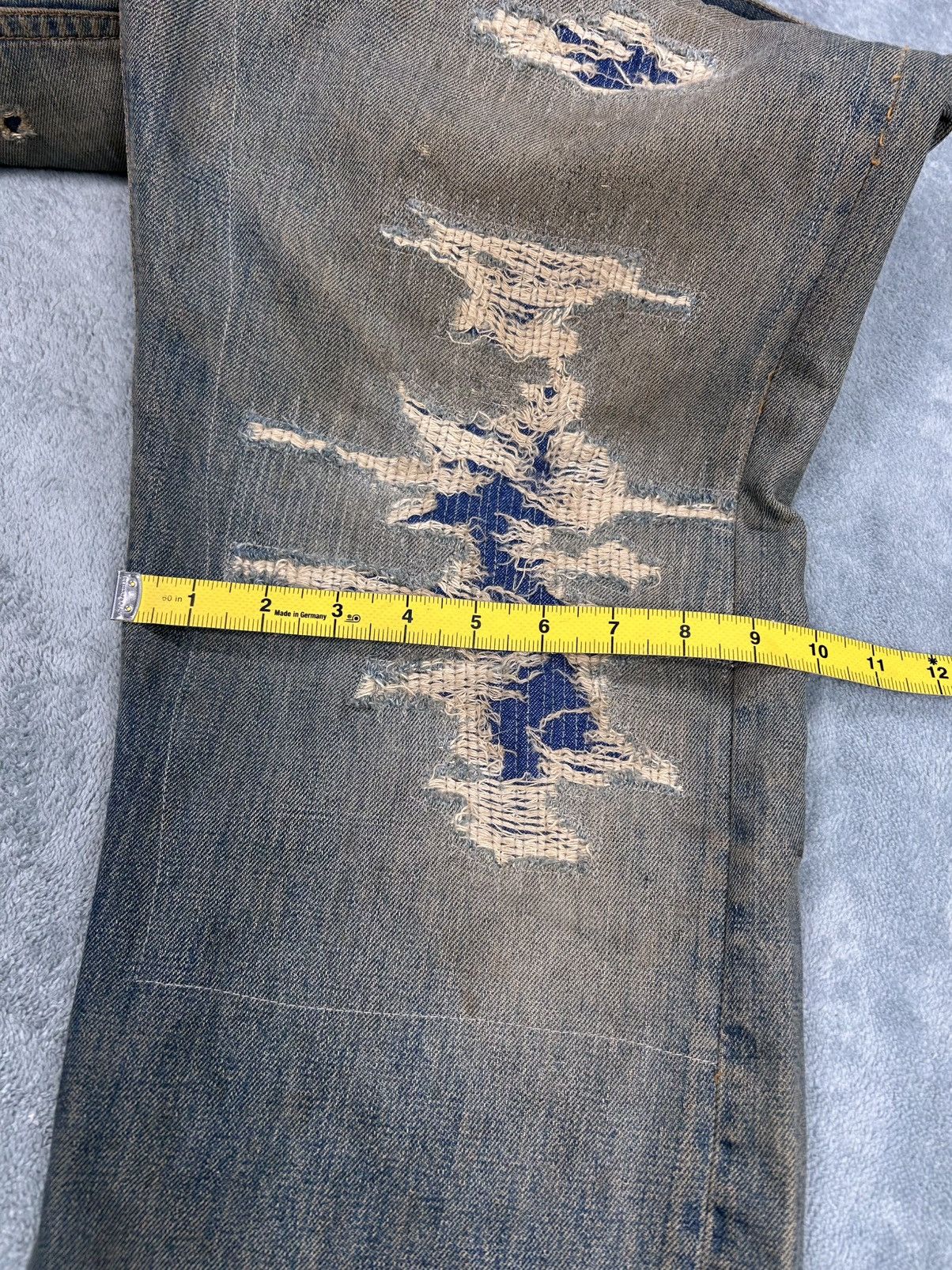 Levi's Vintage Clothing Vintage Levi’s 501 Red Line Distressed Denim Jeans S0112 Size US 34 / EU 50 - 17 Thumbnail