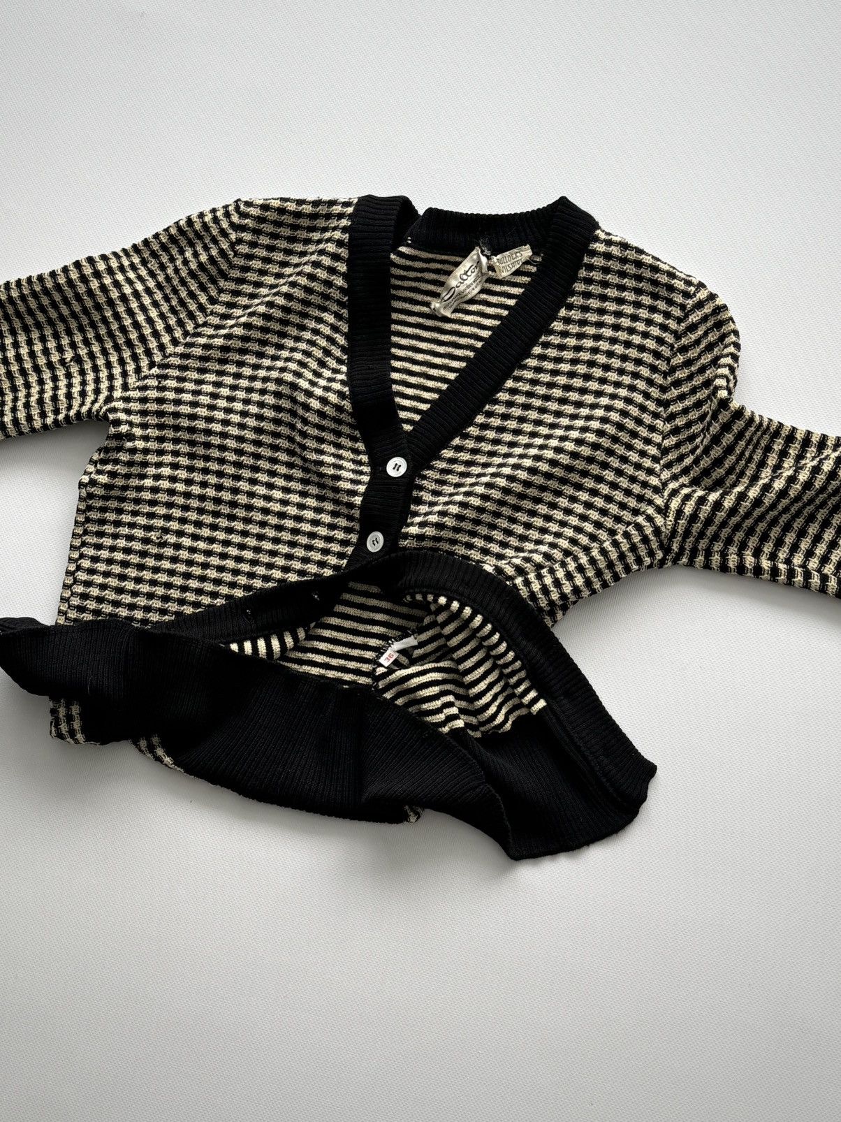 Vintage 1960s Vintage Dalton 'for Bullocks Wilshire' Wool Cardigan Size S / US 4 / IT 40 - 5 Thumbnail