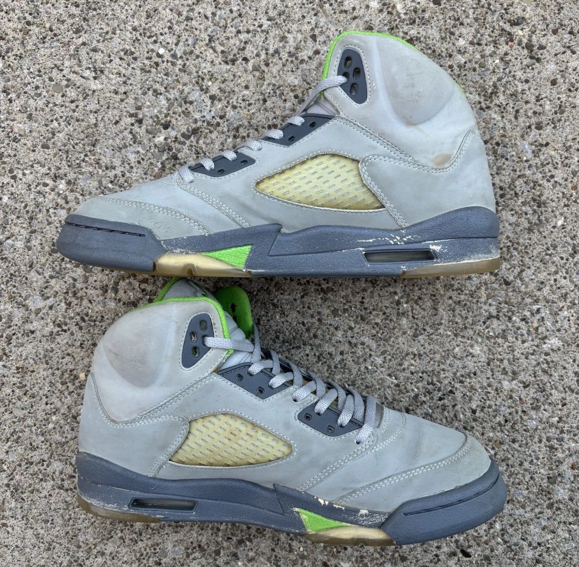 Jordan Brand Size 7-Jordan 5 GS 'Green Bean' 2006 Lightly Worn OG All Size US 7 / EU 40 - 3 Thumbnail