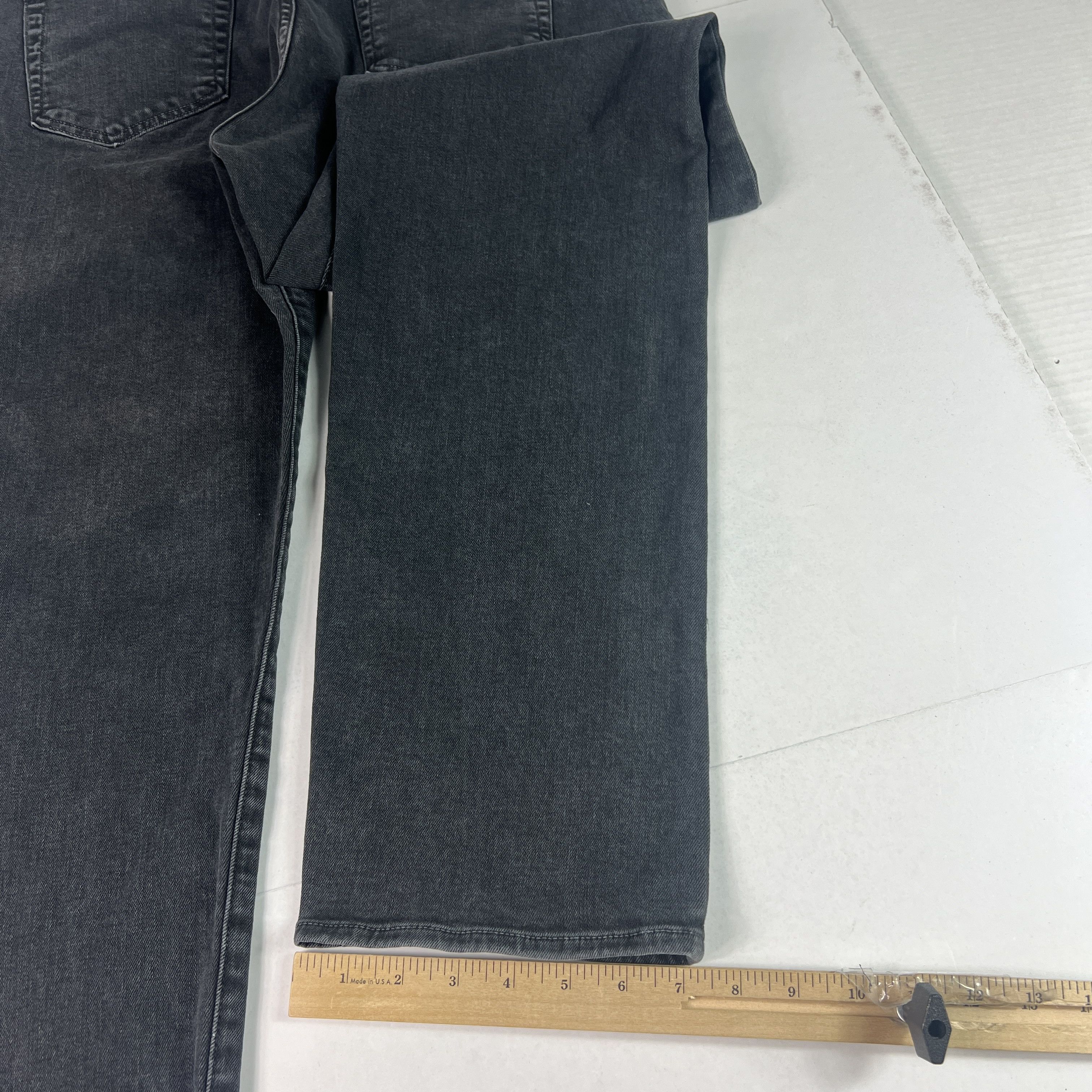 Baldwin Baldwin Jeans Henley Slim Straight Dark Grey Stretch Denim Size US 37 - 15 Thumbnail