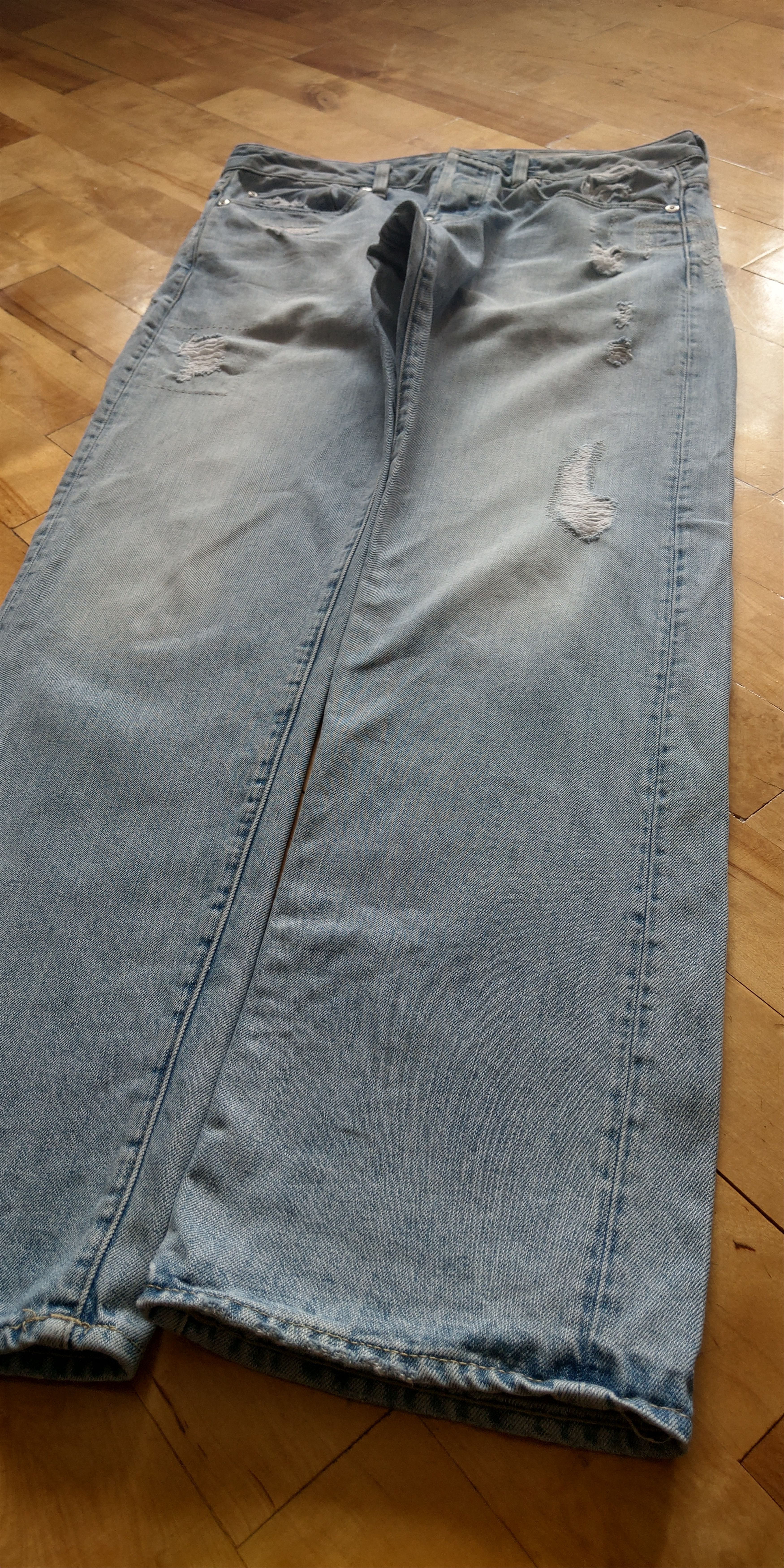 G-Star Mid Skinny Raw Denim Pants Baggy Distressed Goth y2k G-STAR Size US 31 - 6 Thumbnail