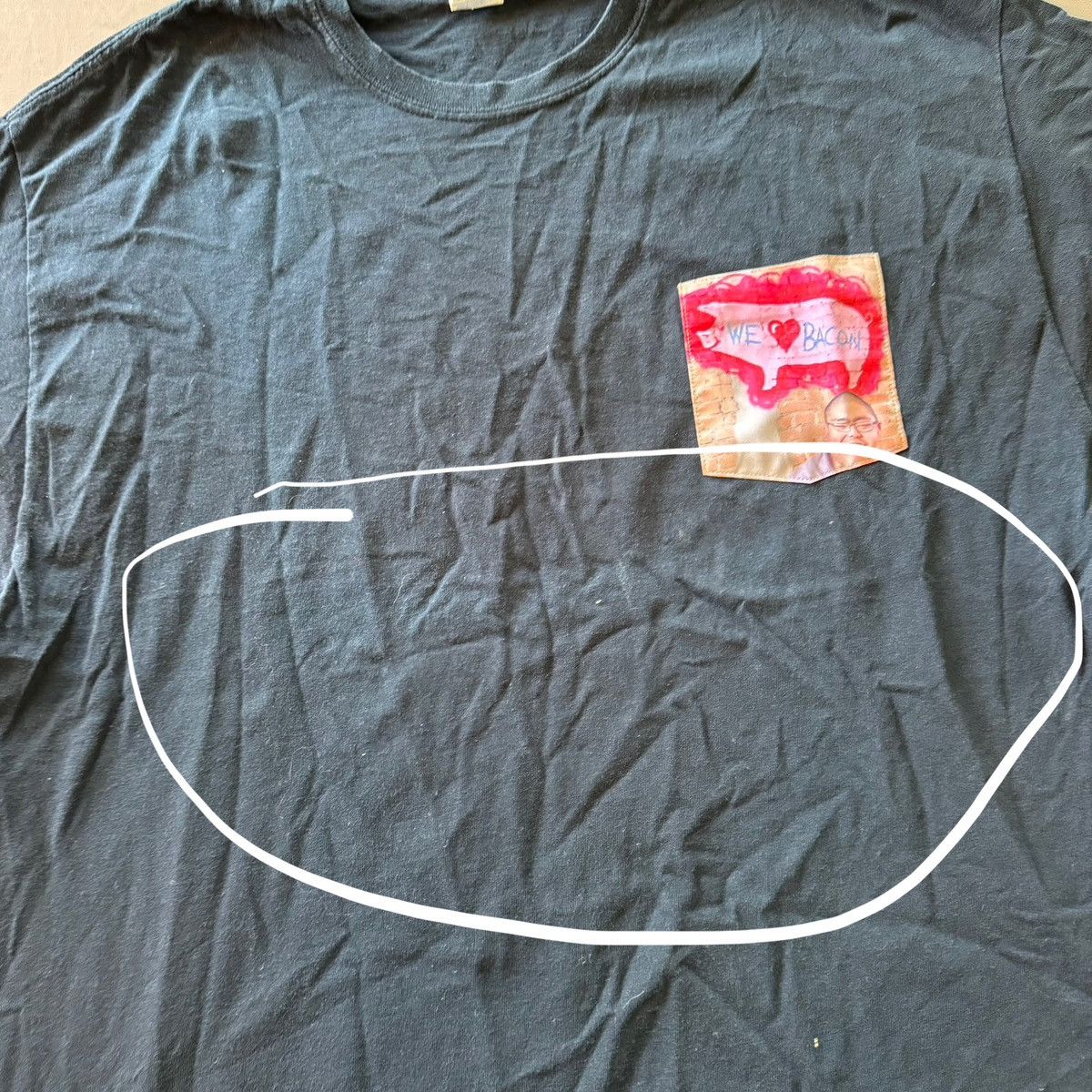 Other “We Love Bacon” Meme Pocket Tee Size US XL / EU 56 / 4 - 5 Thumbnail