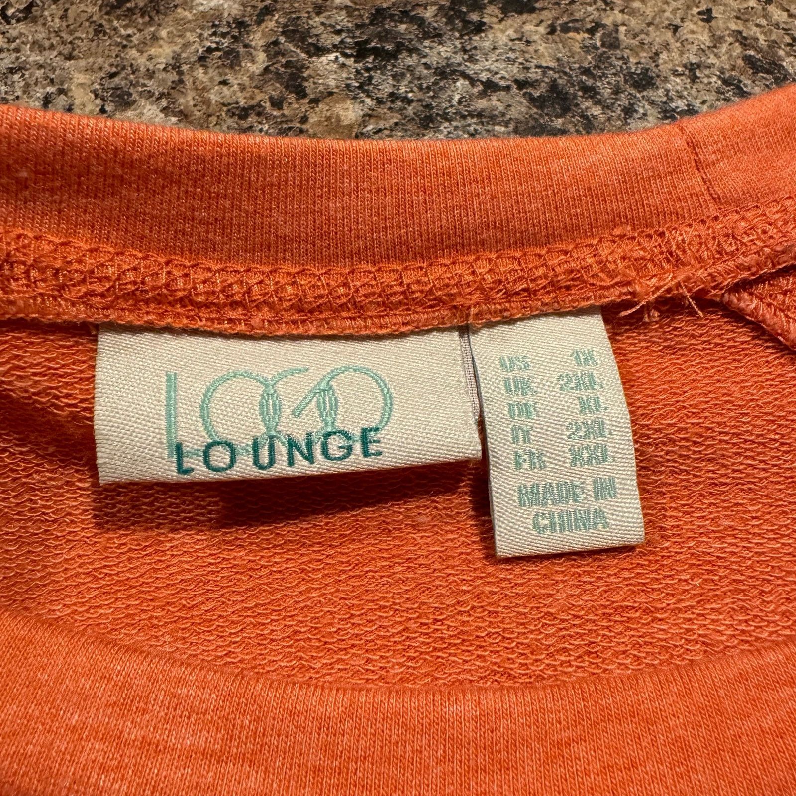 Other Lori Goldstein Tunic Top Oversized French Terry Orange 1X Size XXL / US 16-18 / IT 52-54 - 3 Thumbnail