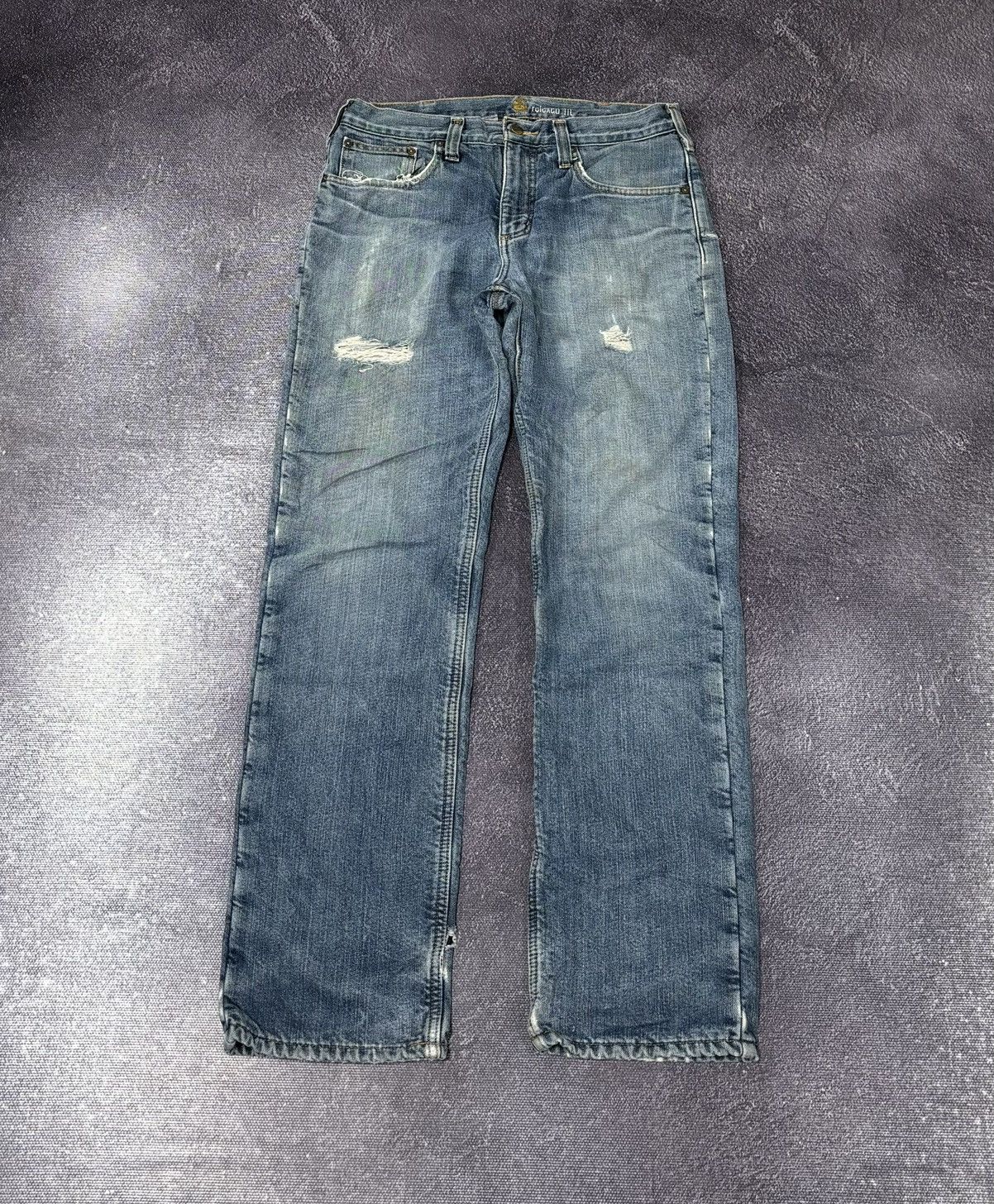 Carhartt Vintage Carhartt Relaxed Fit Blue Work Denim Hype Jeans Size US 32 / EU 48 - 2 Thumbnail