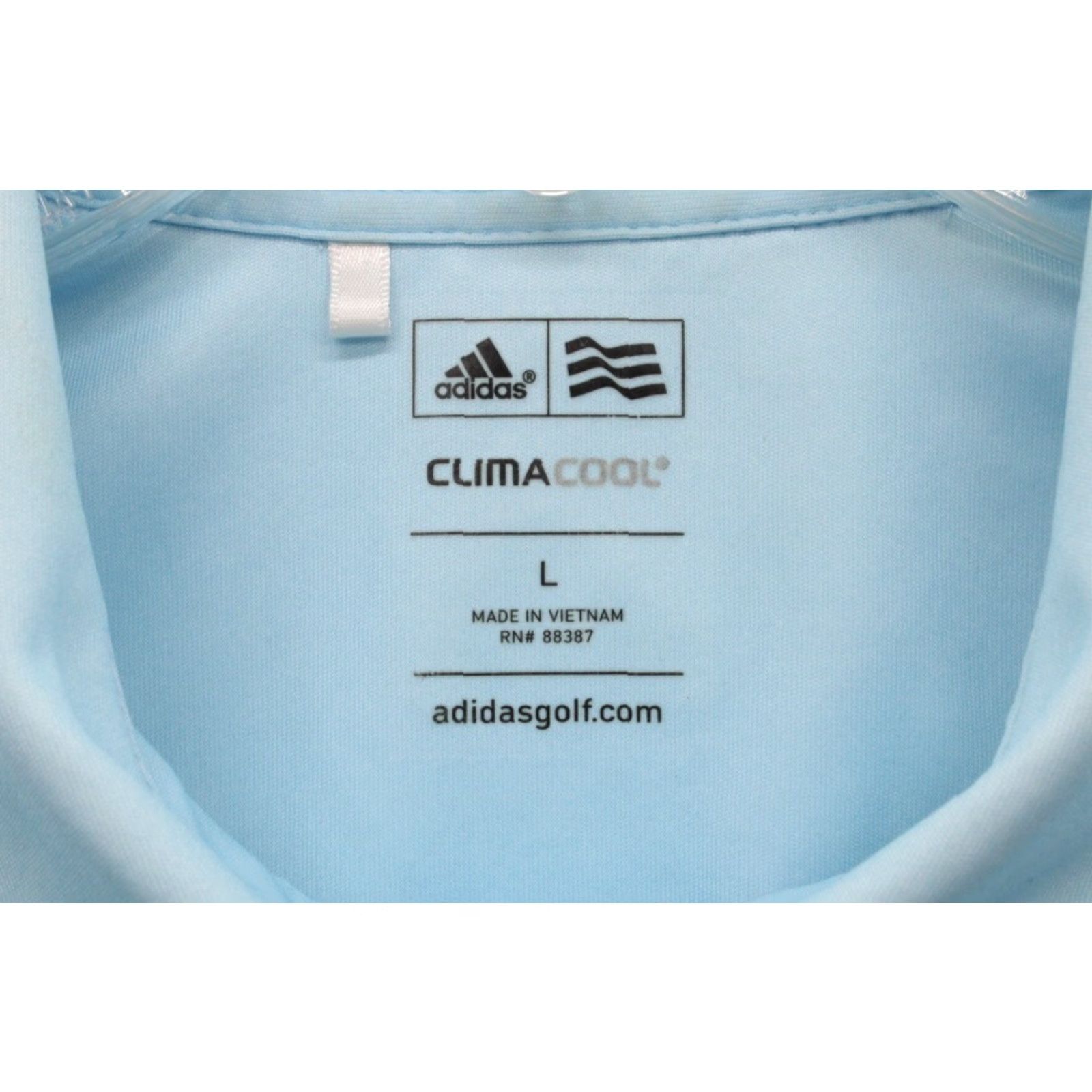Adidas Adidas ClimaCool Polo Shirt Men’s Large Blue Stripes Performance Golf Modern Polo Size US L / EU 52-54 / 3 - 3 Thumbnail