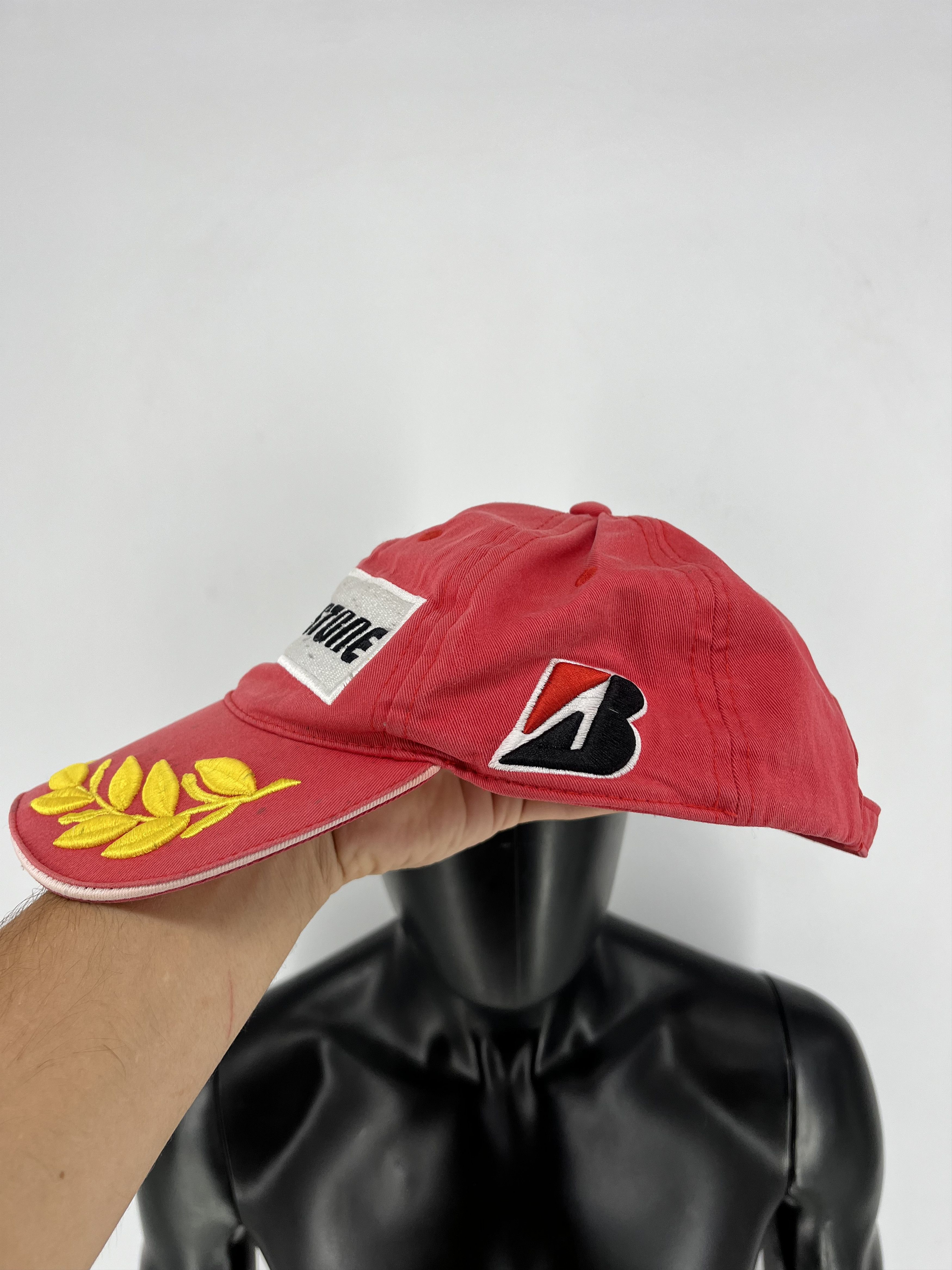 Vintage Vintage y2k Bridgestone Cap Hat Michael Schumacher F1 Size ONE SIZE - 5 Thumbnail