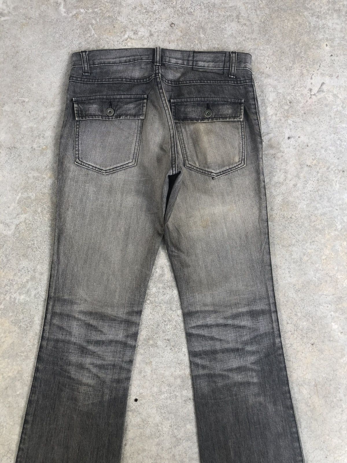 If Six Was Nine Japanese Abahouse Flared Jeans Mud Wash Distressed Jeans Size US 30 / EU 46 - 8 Thumbnail