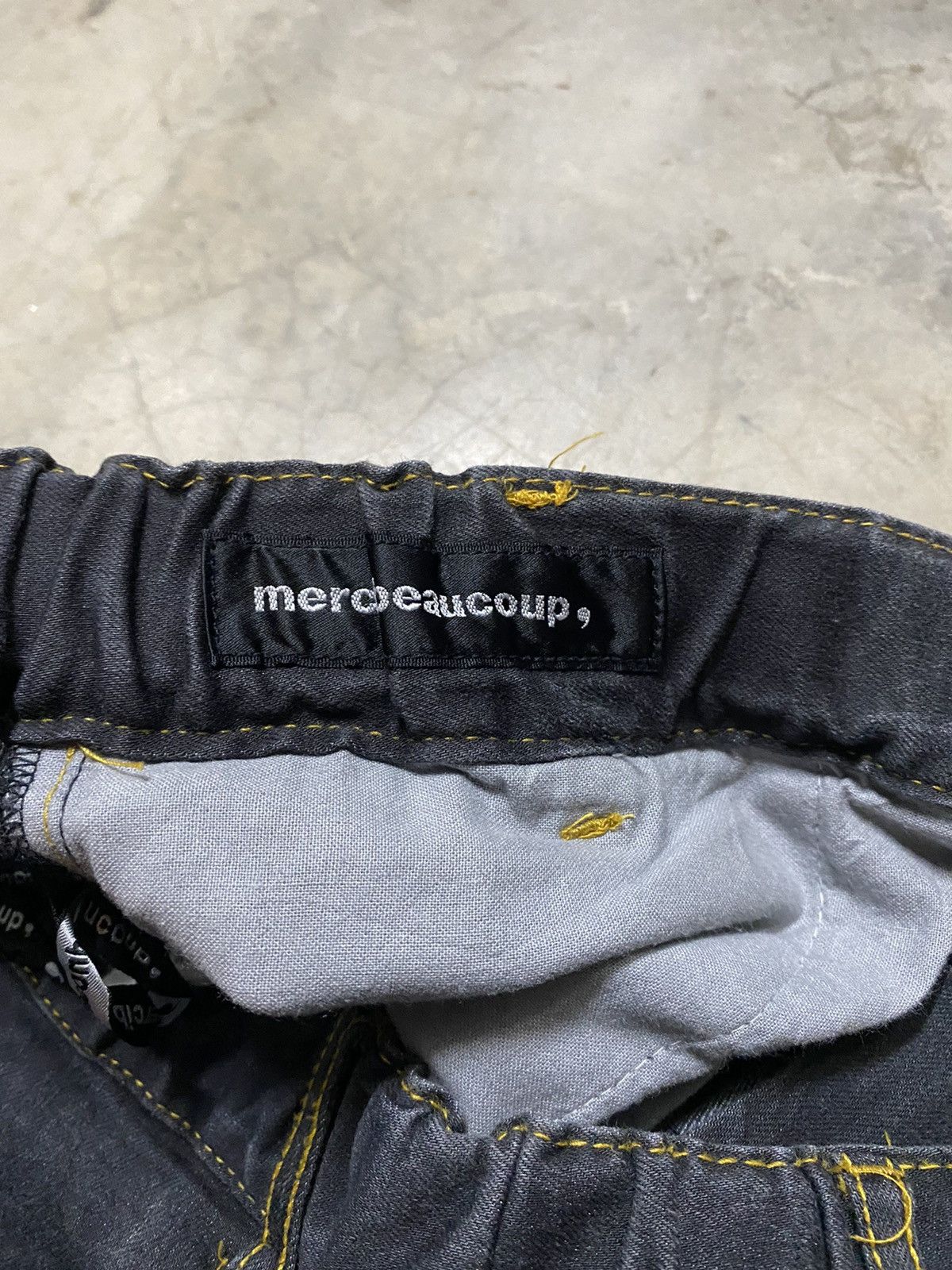 Issey Miyake × mercibeaucoup Faded Black Issey Miyake Mercibeaucoup High Rise Jeans @123 Size US 32 / EU 48 - 8 Thumbnail