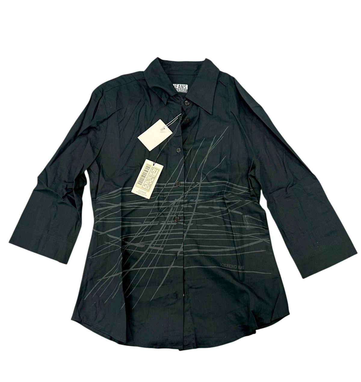 Iceberg NWT Iceberg Jeans Tonal Graphic Shirt - Size IT 40 Size S / US 4 / IT 40 - 2 Thumbnail