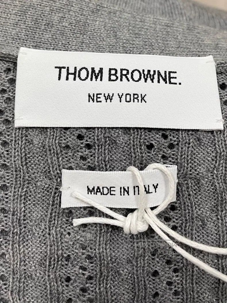 Thom Browne Thom Browne Grey Four-Striped Dog Knit Cardigan Size US XXS / EU 40 - 5 Thumbnail