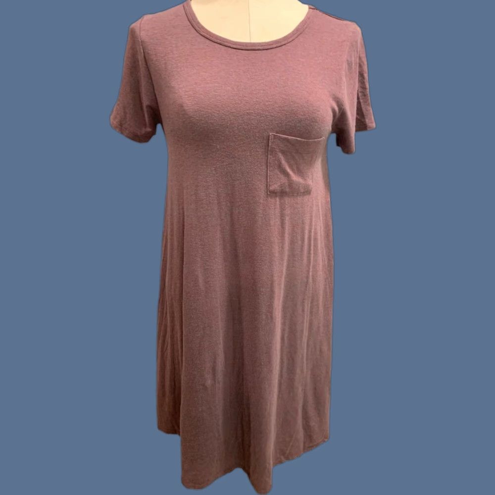 Vintage VINTAGE LuLaRoe Carly Dress Hi Lo Hem Tshirt Shirt Dress Purple XS Womens Women Size XS / US 0-2 / IT 36-38 - 1 Thumbnail
