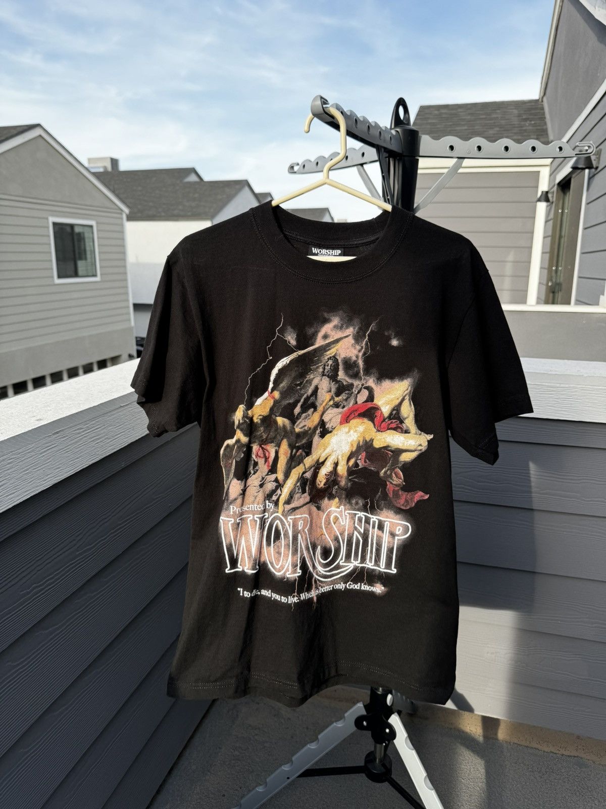Designer Black Worship Brand Shirt Size US M / EU 48-50 / 2 - 1 Thumbnail