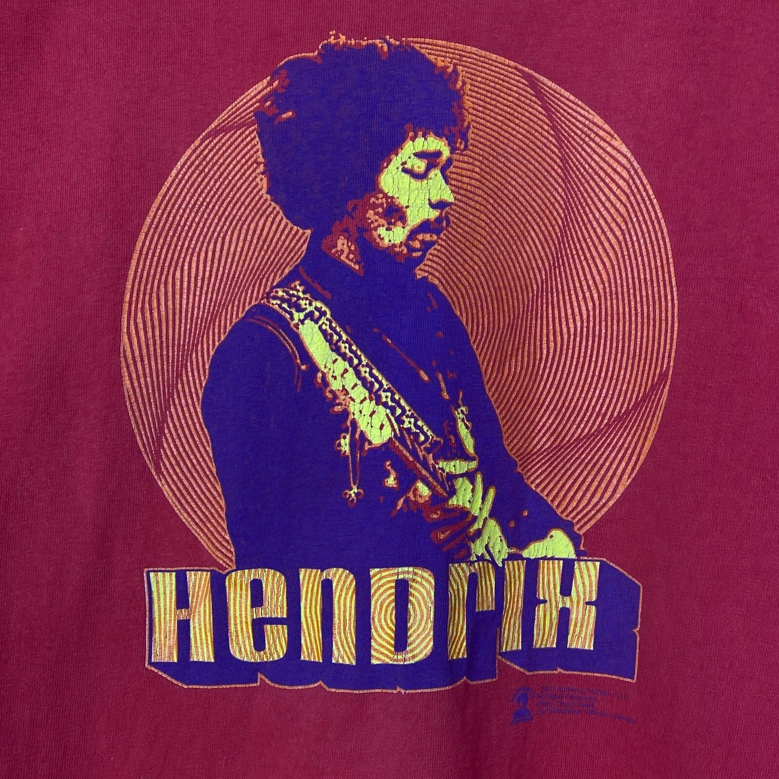 Jimi Hendrix Jimi Hendrix Vintage Tee Men's Size M Red Short Sleeve ` Size US M / EU 48-50 / 2 - 5 Thumbnail
