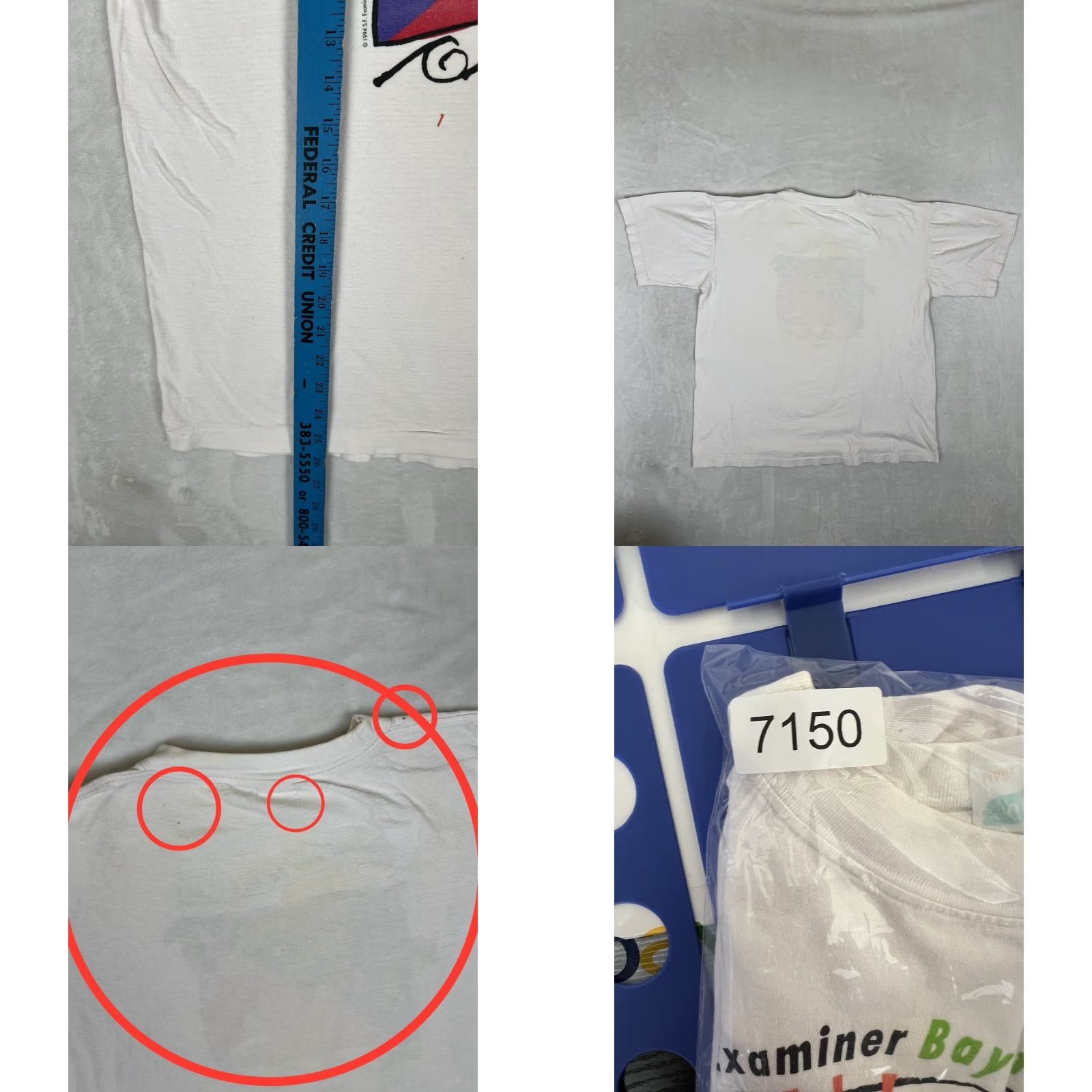 Vintage VINTAGE Examiner Bay To Breakers I Survived T-Shirt 90s 1994 L White Men Short Sleeve Round Neck Cotton USA 90s Mens Size US L / EU 52-54 / 3 - 8 Thumbnail