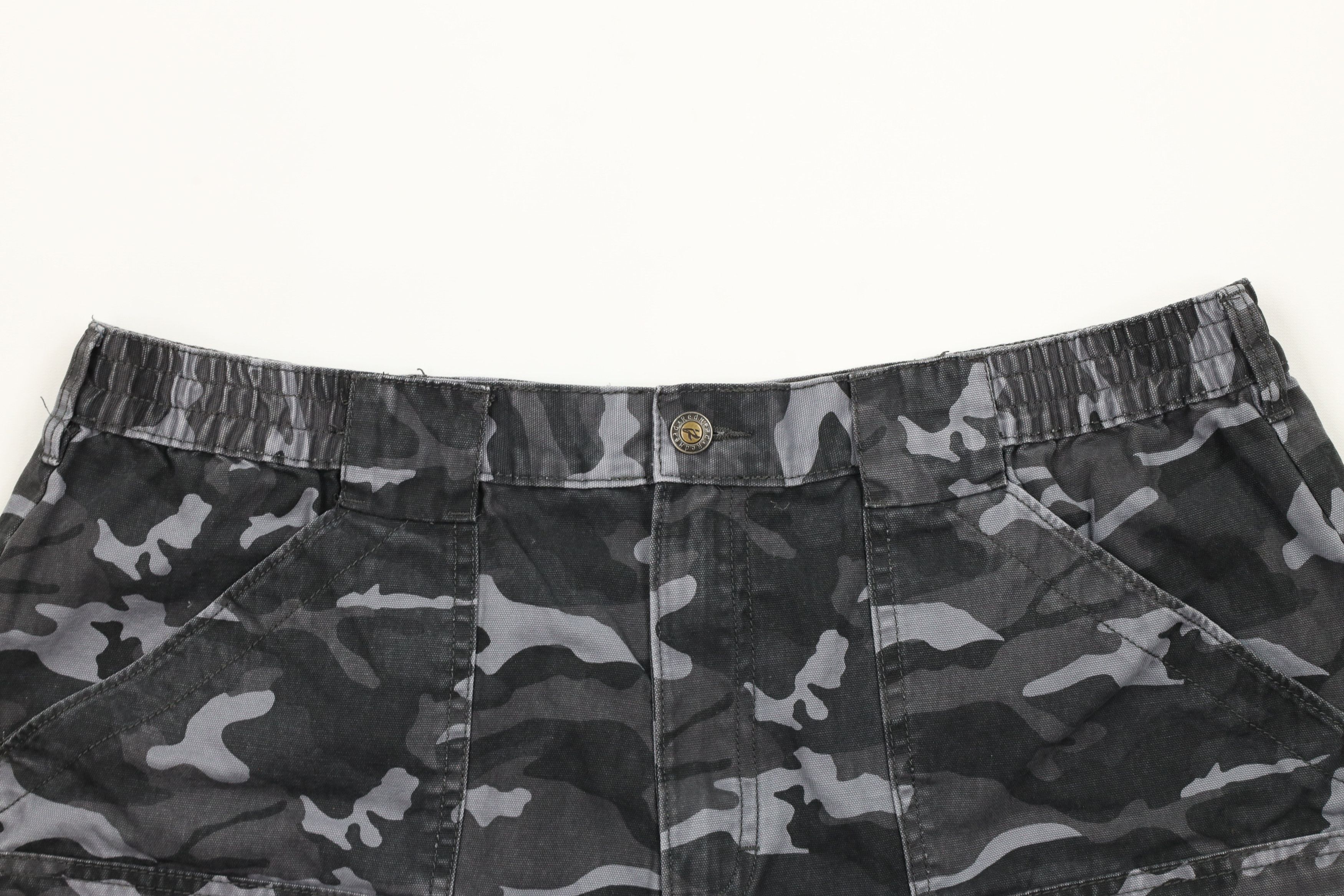 Vintage Vintage 90s Streetwear Knee Camouflage Cargo Shorts Cotton Size US 40 / EU 56 - 2 Thumbnail