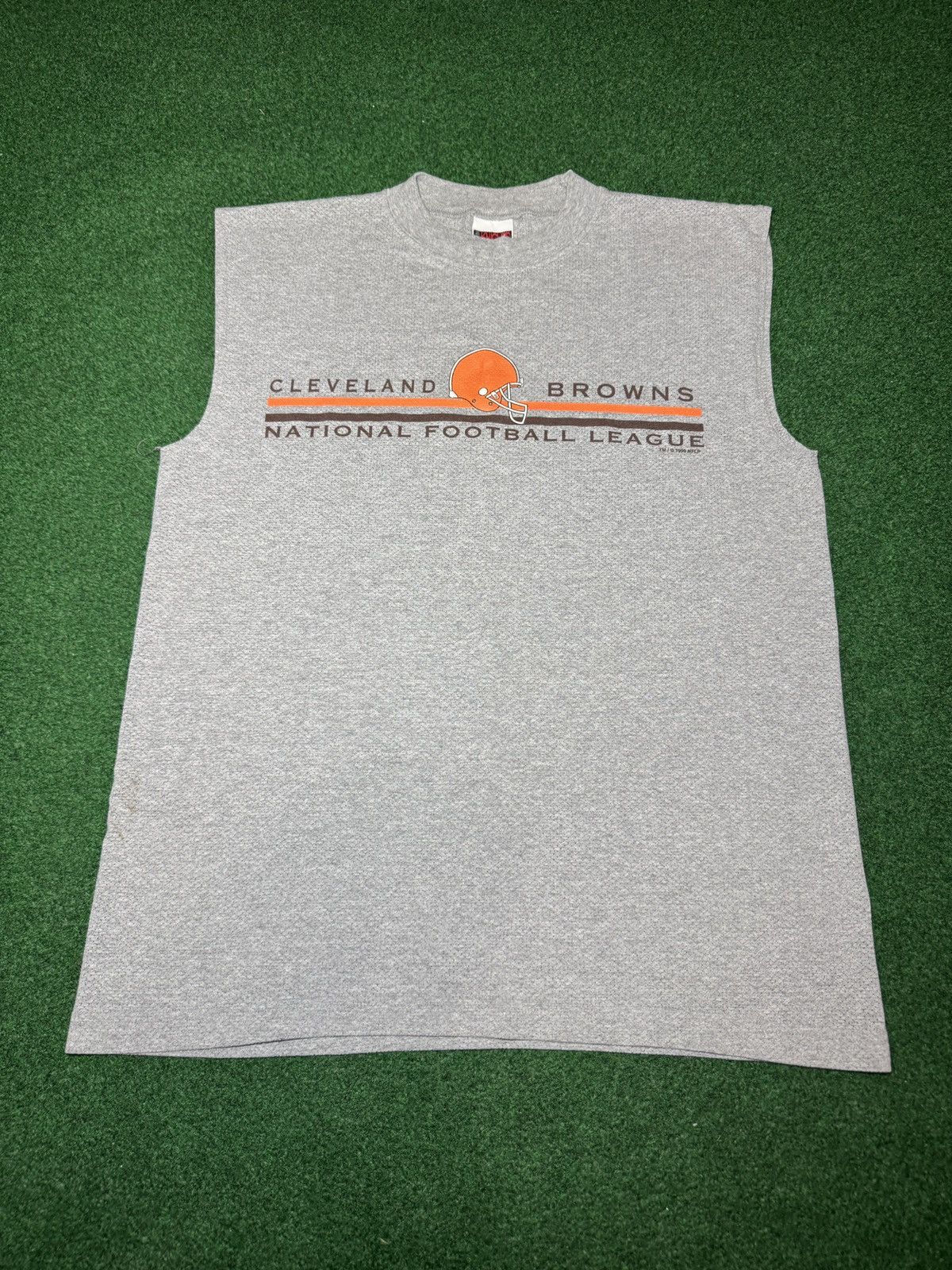 NFL Cleveland Browns Vintage Mesh 90s Sleeveless Large Tank Top Size US L / EU 52-54 / 3 - 1 Thumbnail