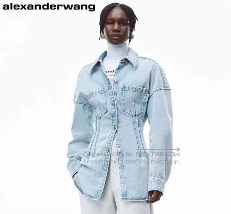 Alexander Wang Alexander Wang size 8 Light blue cotton collar single-brea Size US M / EU 48-50 / 2 - 7 Thumbnail
