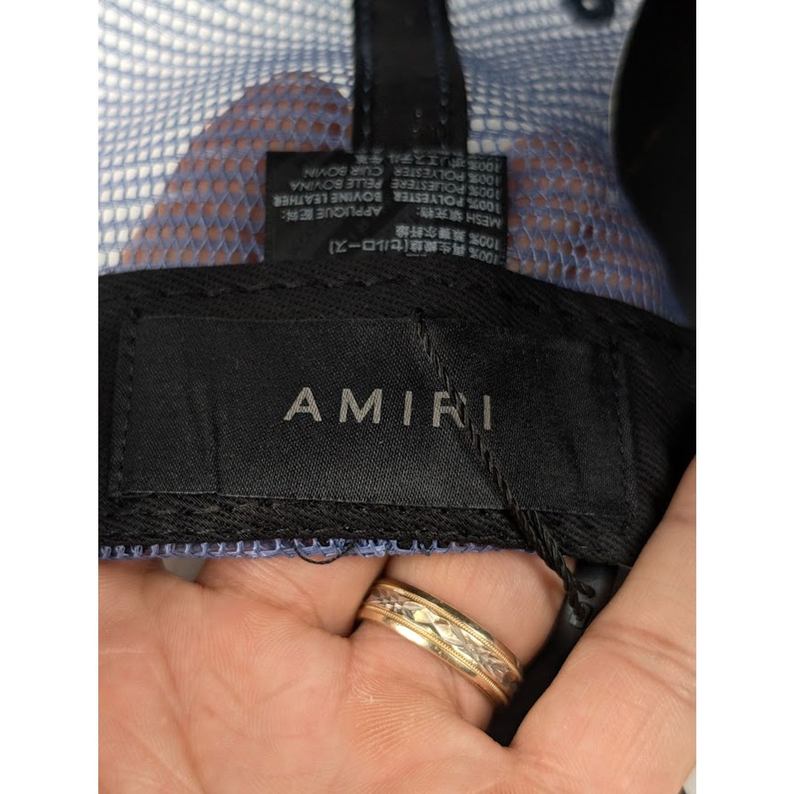 Amiri o1rshd1 Q:2 / Size: OS / Three star Trucker Cap / Hat Size ONE SIZE - 11 Thumbnail