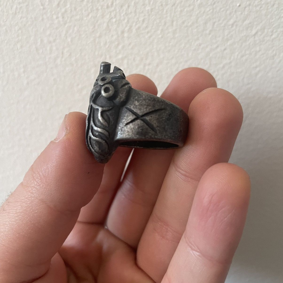 Jewelry × Vintage Anatomical Heart Statement Biker Ring Size ONE SIZE - 4 Thumbnail