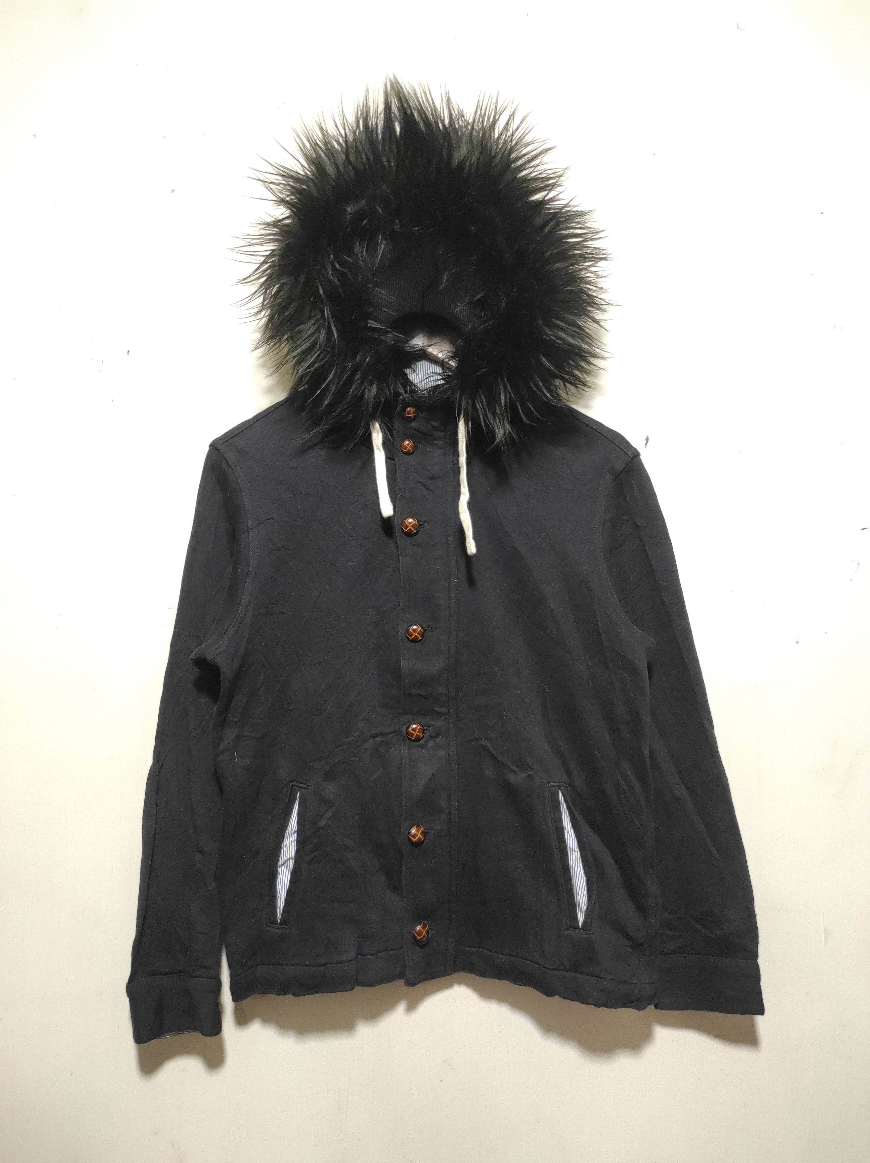 Hysteric Glamour Beams Zip Button Fur Hoodie Ifsixwasnine Lgb Style Size US S / EU 44-46 / 1 - 2 Thumbnail