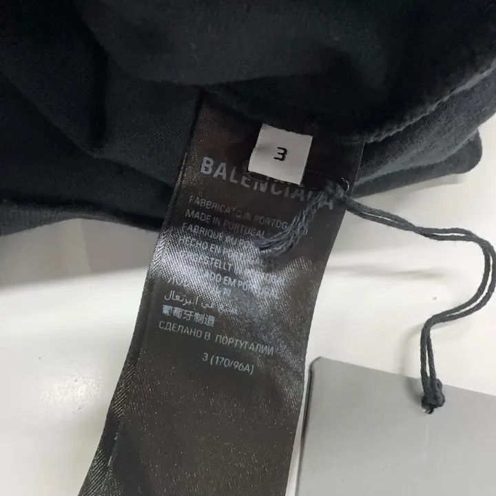 Balenciaga Balenciaga Black Logo Print Oversized T-Shirt 0079-2507 Size US L / EU 52-54 / 3 - 5 Thumbnail