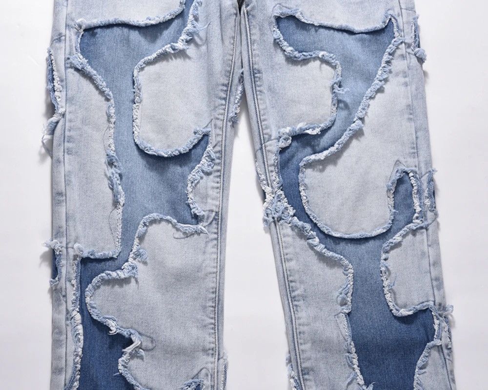 Japanese Brand × Vintage Frayed Jeans High Street Vibe Ripped with Holes Retro Style Size US 30 / EU 46 - 12 Thumbnail