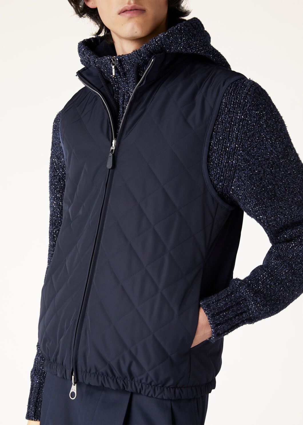 Loro Piana o1w1db10125 FAN9989 Tauri Vest in Navy Blue Size US XXL / EU 58 / 5 - 3 Thumbnail