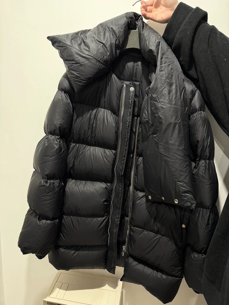 Rick Owens Black Long Puffer Jacket by Rick Owens Size US XL / EU 56 / 4 - 1 Thumbnail