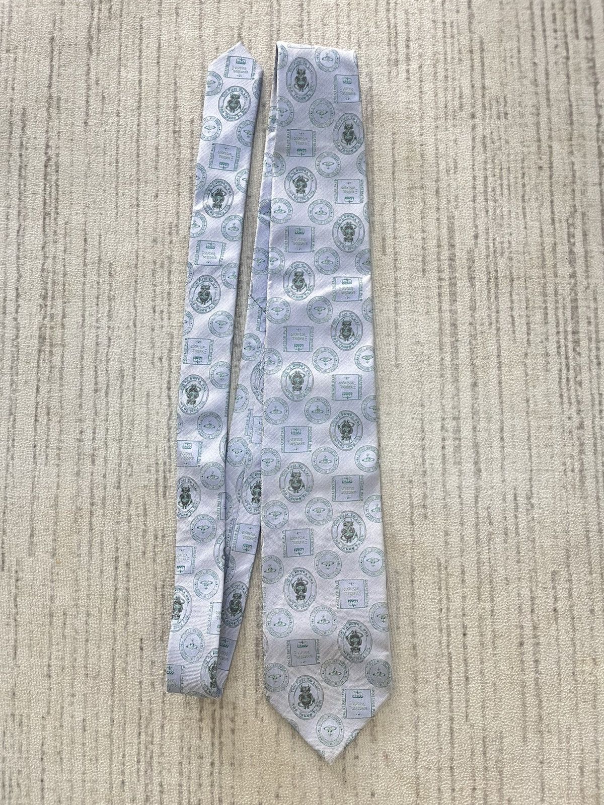 Vivienne Westwood Vintage 80s vivienne westwood monogram tie Size ONE SIZE - 1 Thumbnail
