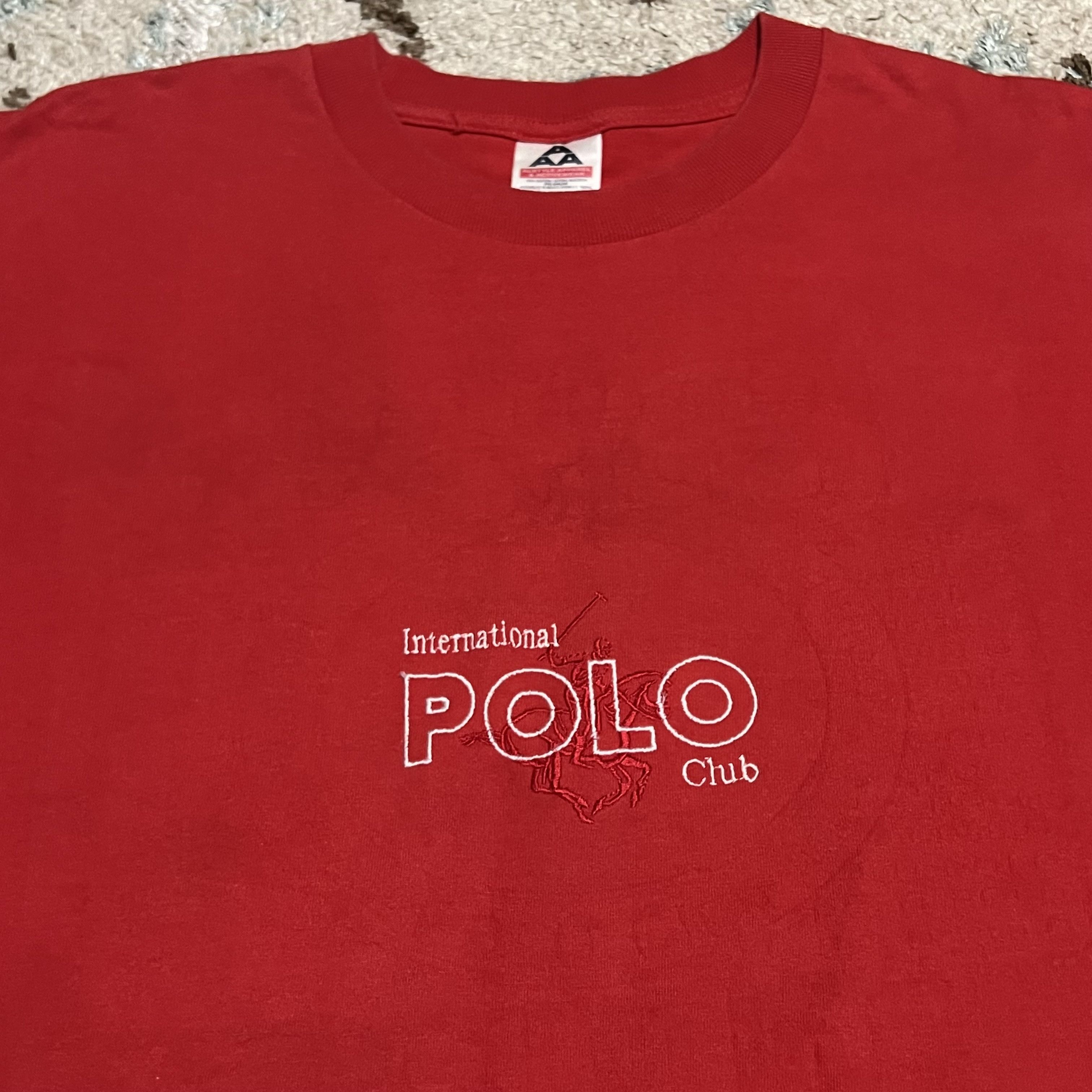 Polo Ralph Lauren × U.S. Polo Assn. × Vintage Vintage International Polo Club Shirt Size Large Red Size US L / EU 52-54 / 3 - 1 Thumbnail