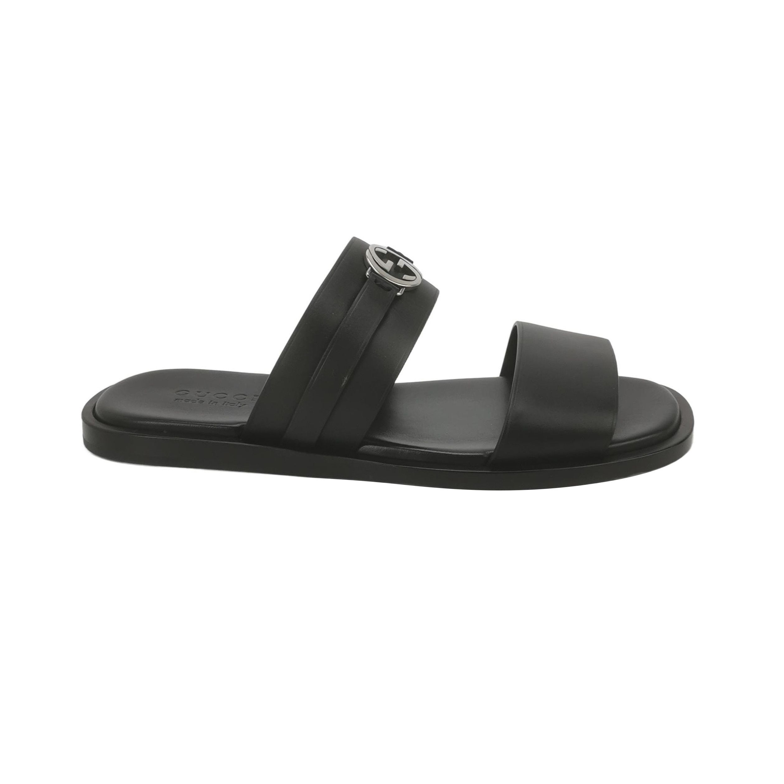 Gucci Gucci Interlocking G Leather Sandals 43 Size US 10 / EU 43 - 1 Thumbnail
