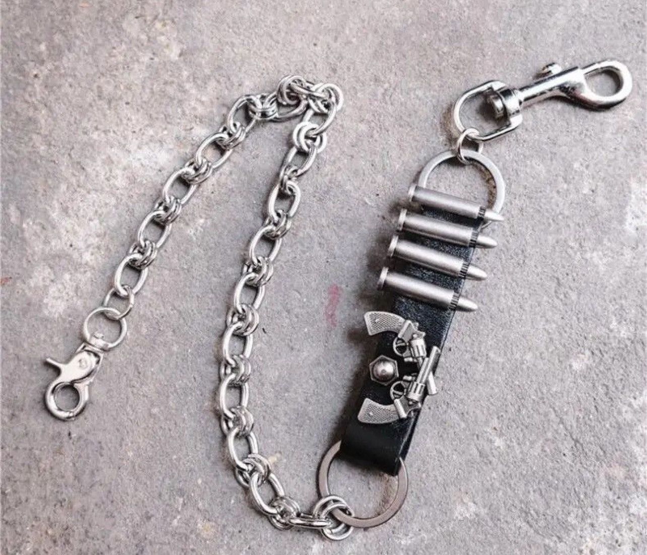 Jewelry Metal Pistol bullet Wallet Belt Chain Trousers Size ONE SIZE - 5 Thumbnail