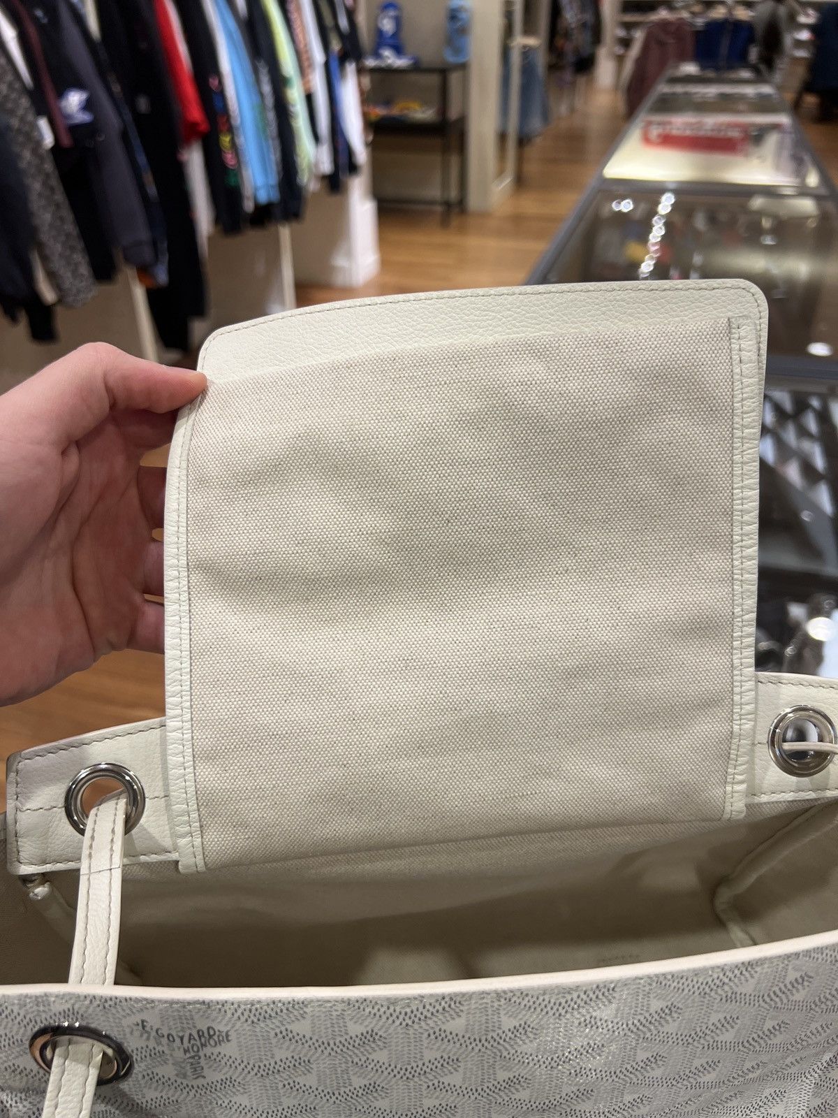 Goyard Goyard Rouette PM Handbag White Size ONE SIZE - 11 Thumbnail