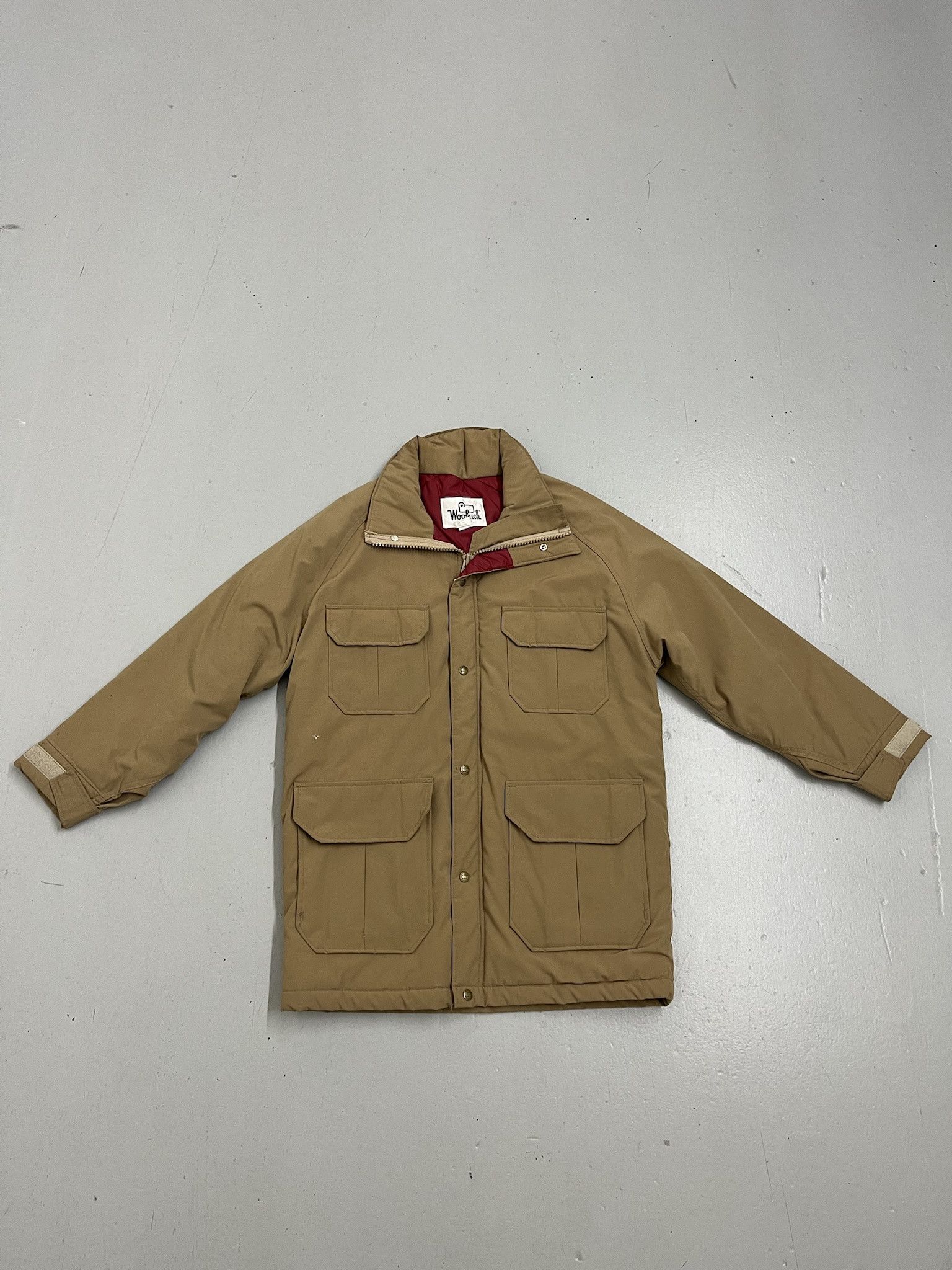 Vintage Vintage Woolrich Tan Parka Removable Hood Size M Size US M / EU 48-50 / 2 - 1 Thumbnail
